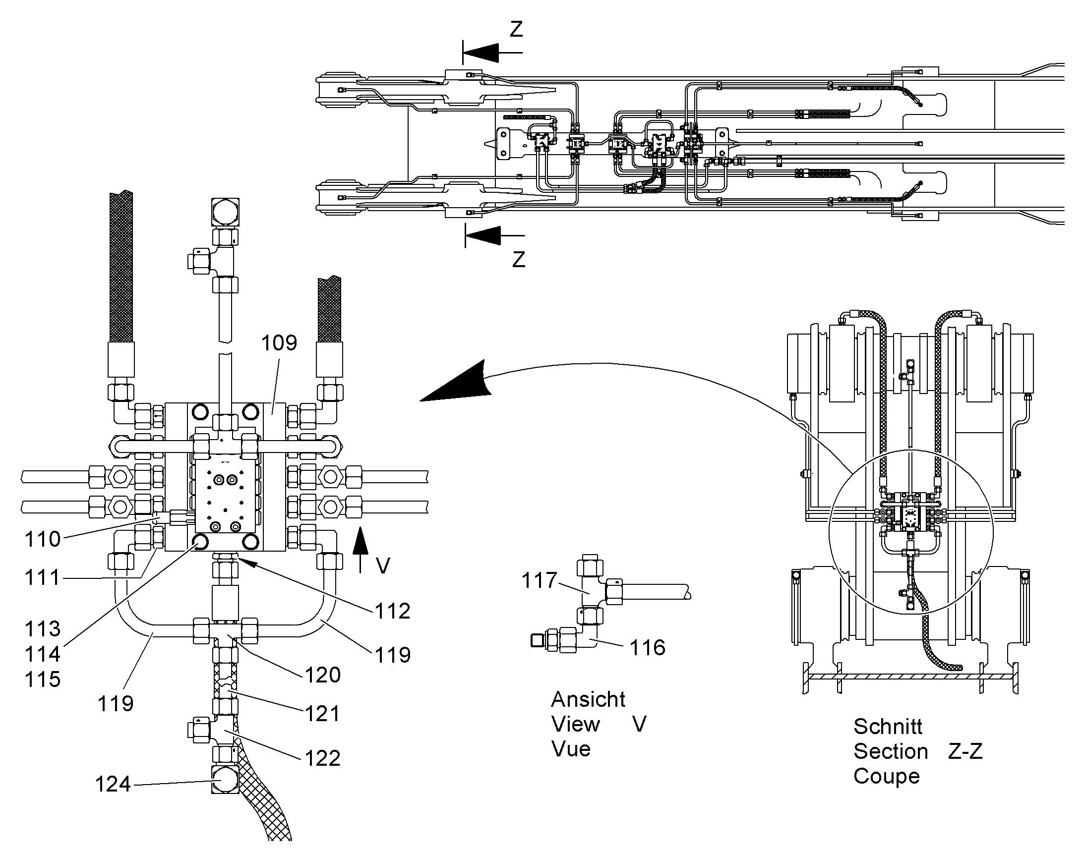 СМАЗОЧНАЯ ЛИНИЯ, КОМПЛЕКТ 9833719 LIEBHERR