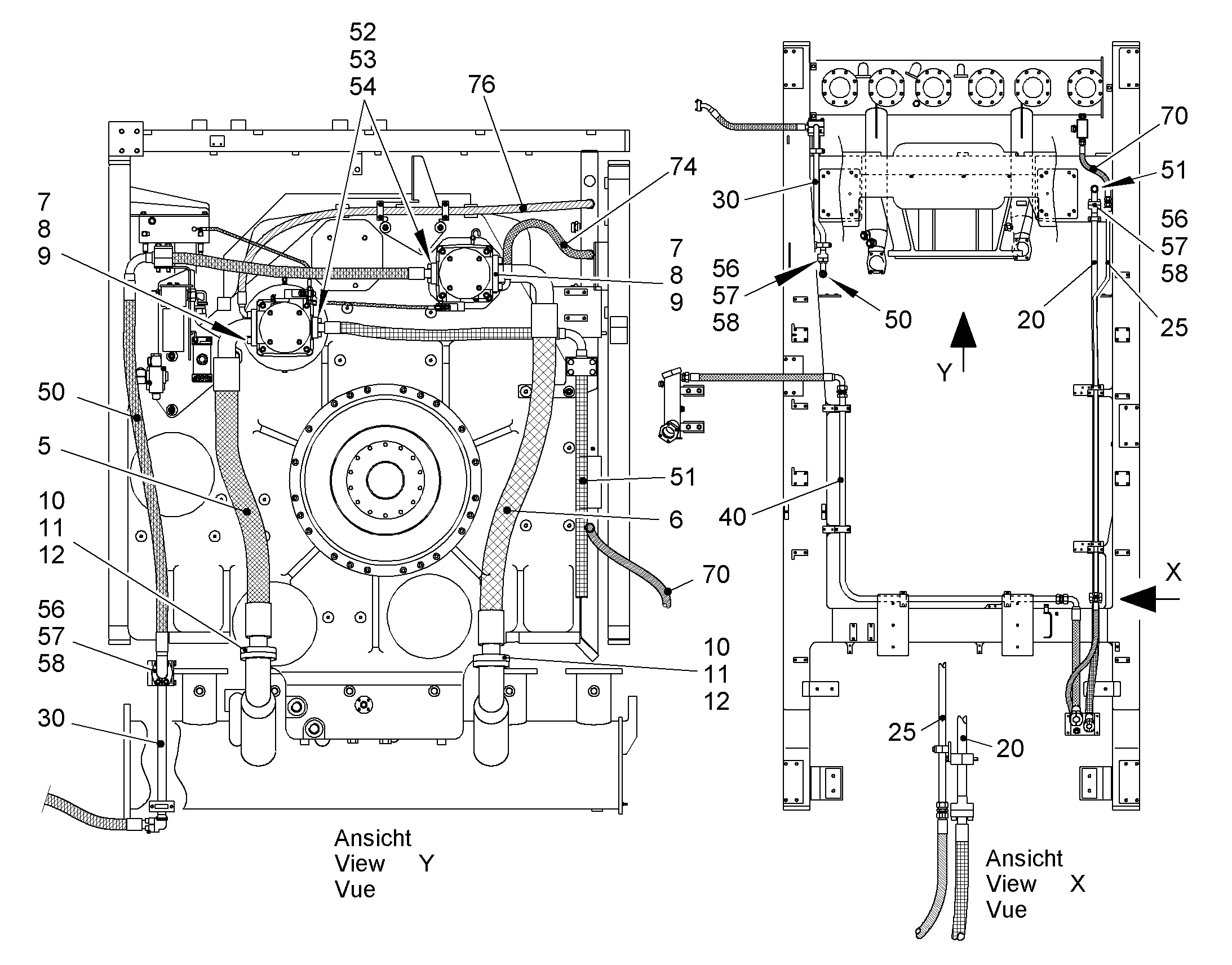 ШЛАНГ 32X1920/1440 5614856 LIEBHERR