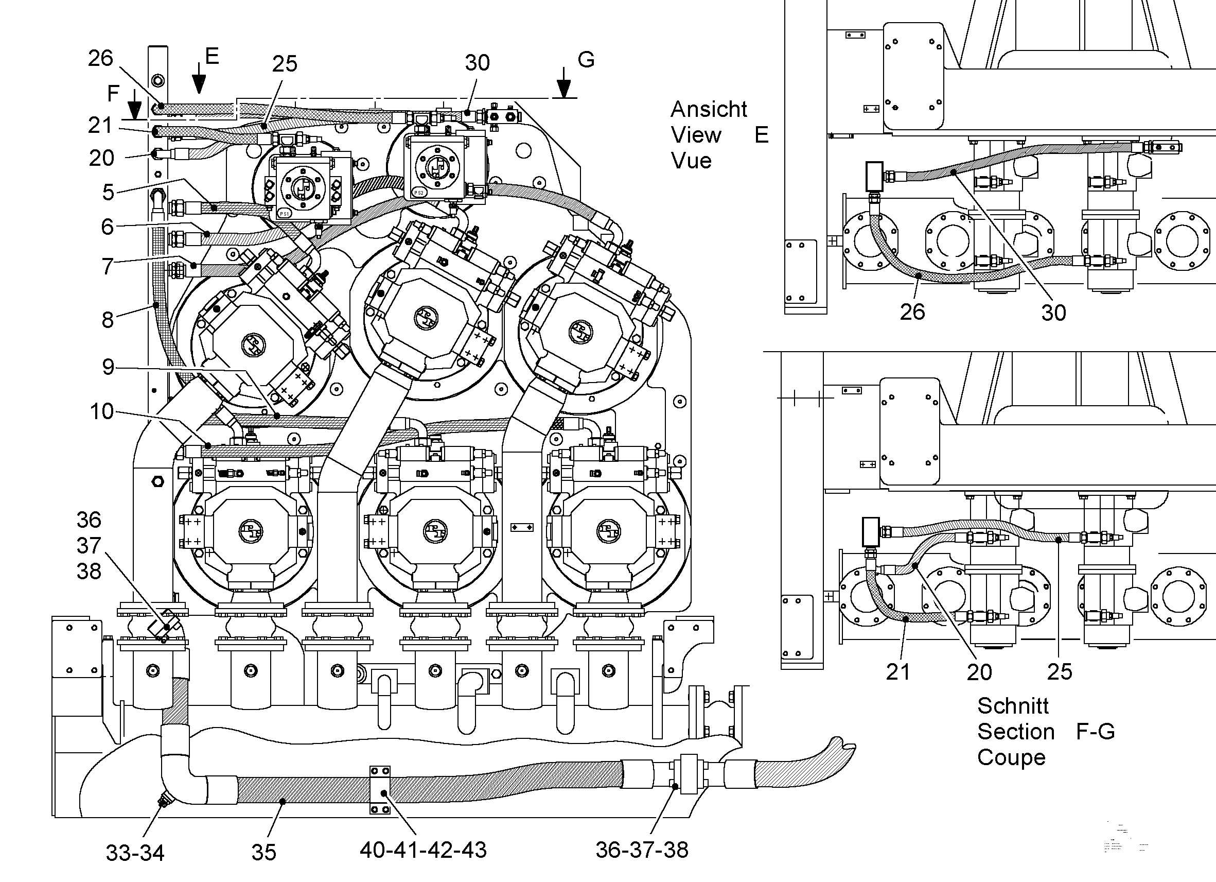 ШЛАНГ 32X700 5615265 LIEBHERR