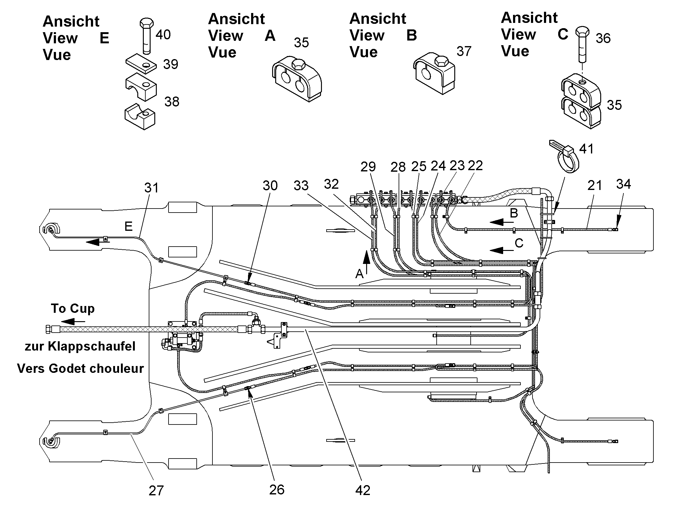 ШЛАНГ МАСЛЯНЫЙ 8X4100 5613216 LIEBHERR