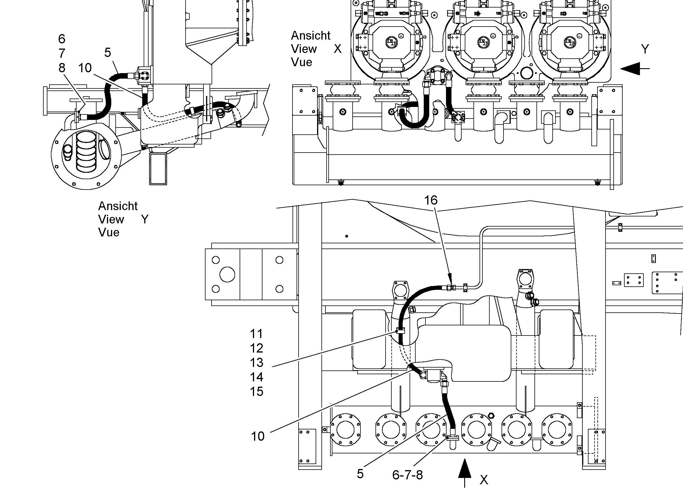 ШЛАНГ 20X1350 12226892 LIEBHERR