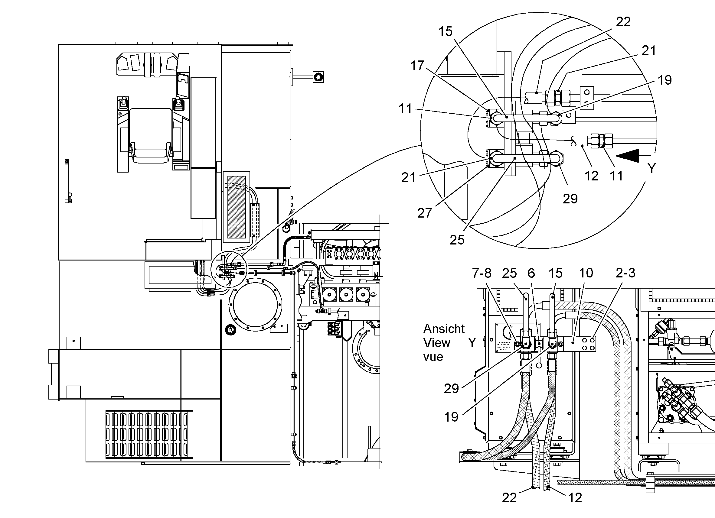 ШЛАНГ 12X700 10000523 LIEBHERR