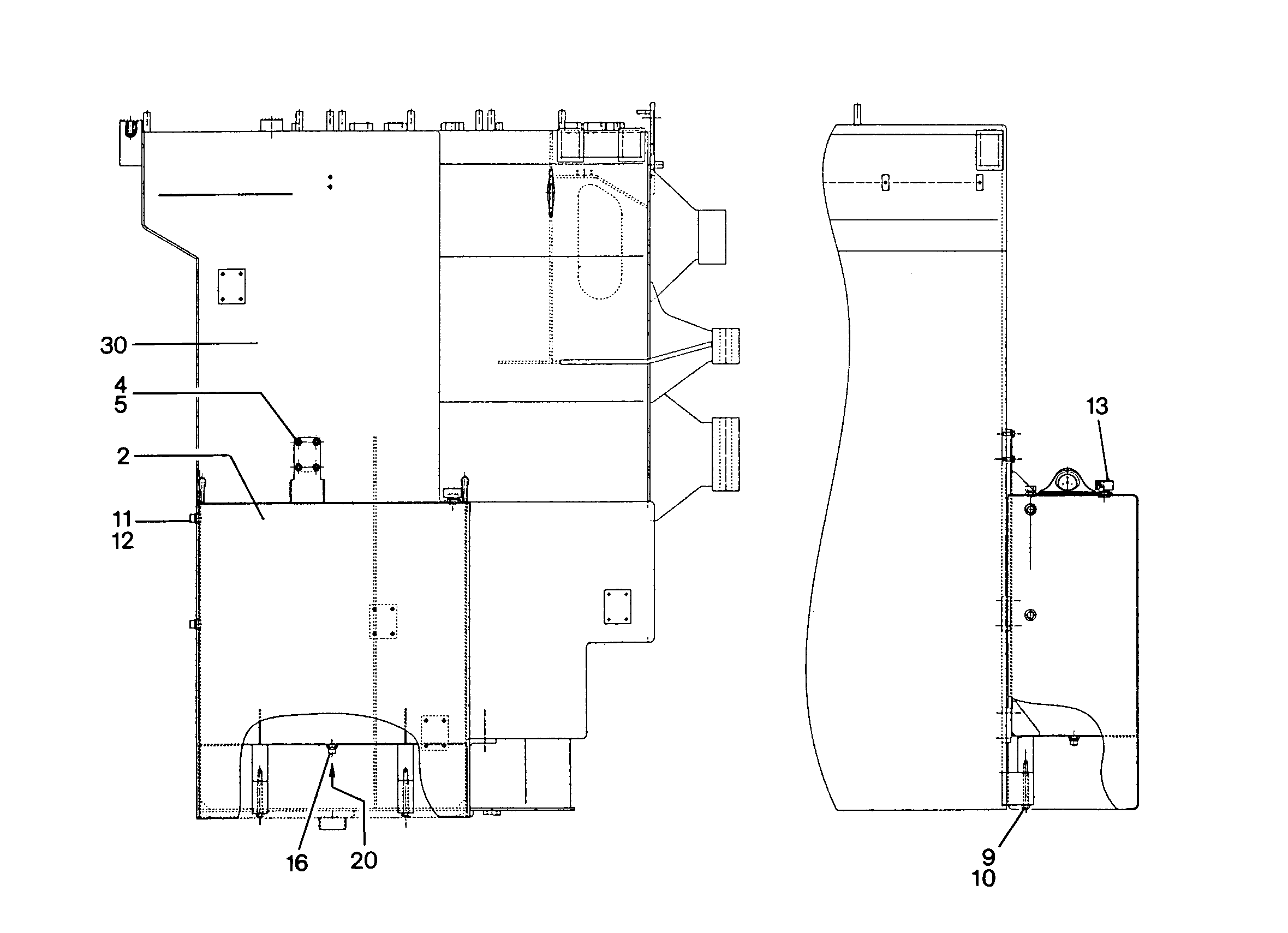 ШЛАНГ СЛИВА МАСЛА 9358137 LIEBHERR