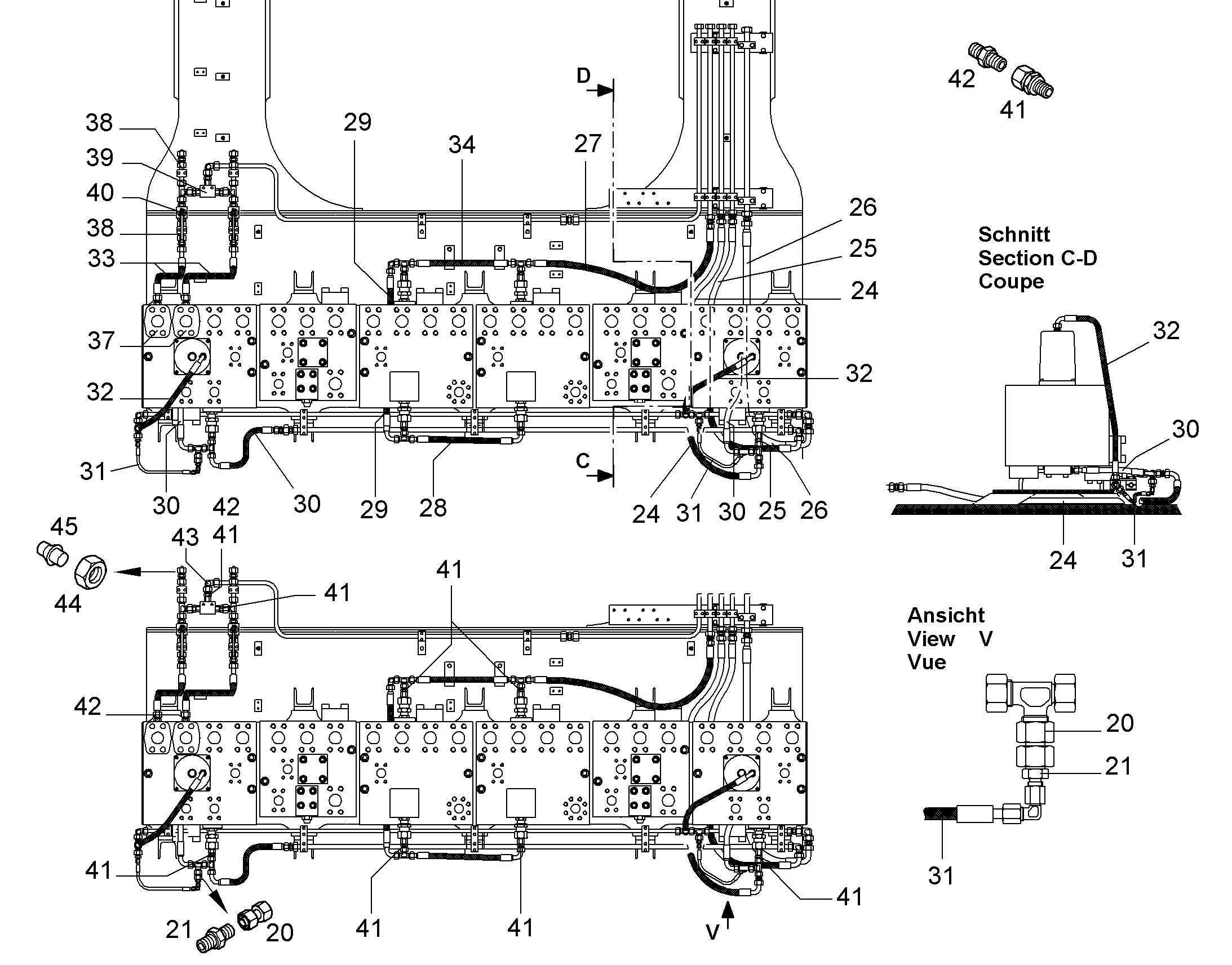 ШЛАНГ 12X850 7406133 LIEBHERR