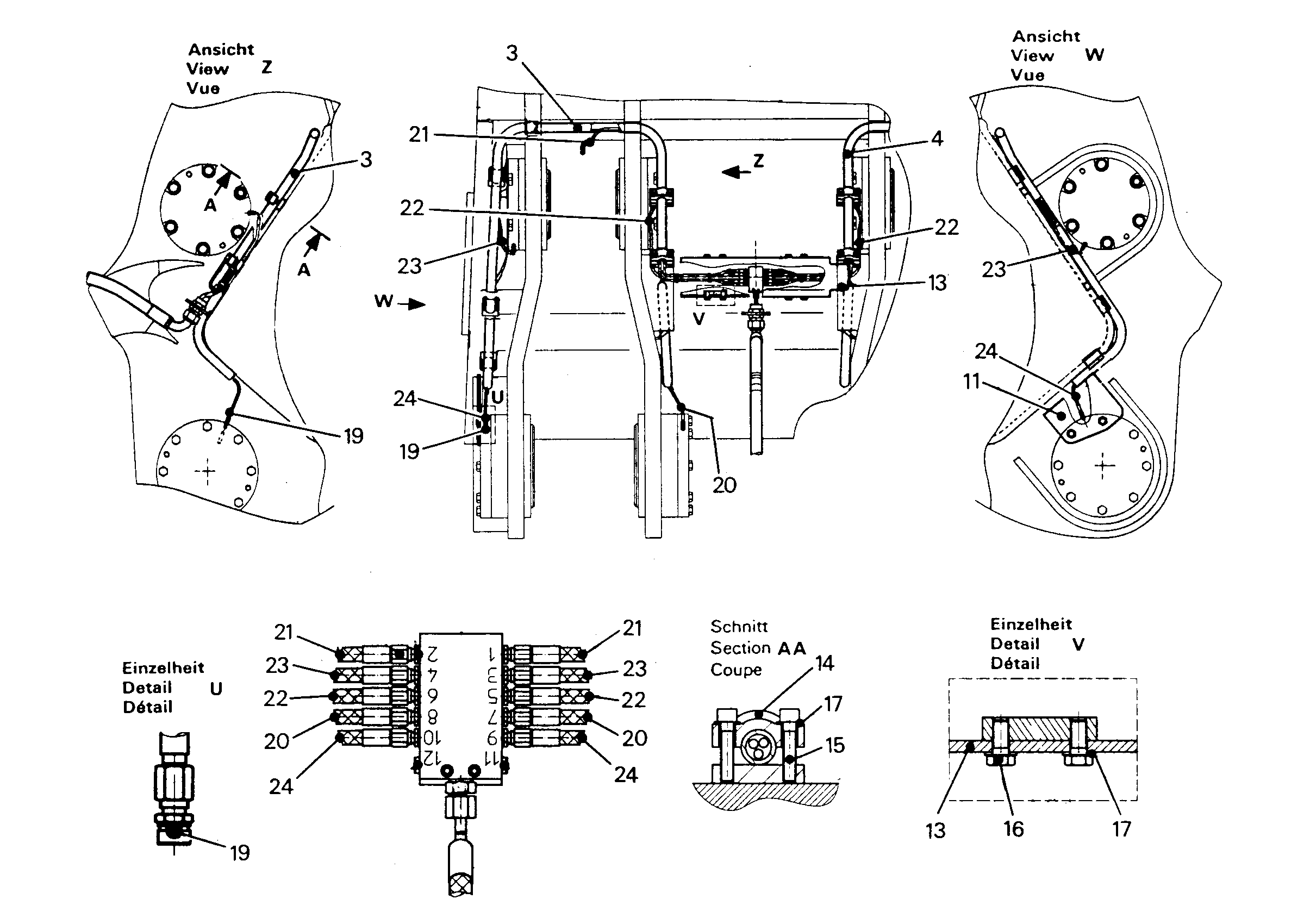 ШЛАНГ МАСЛЯНЫЙ 5X1100 5612997 LIEBHERR
