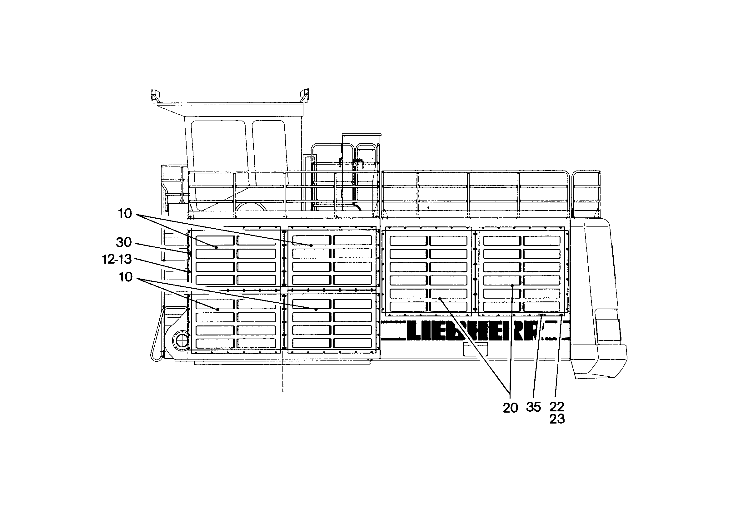ДОРАБОТКА ЯЩИК СЛЕВА 9699172 LIEBHERR