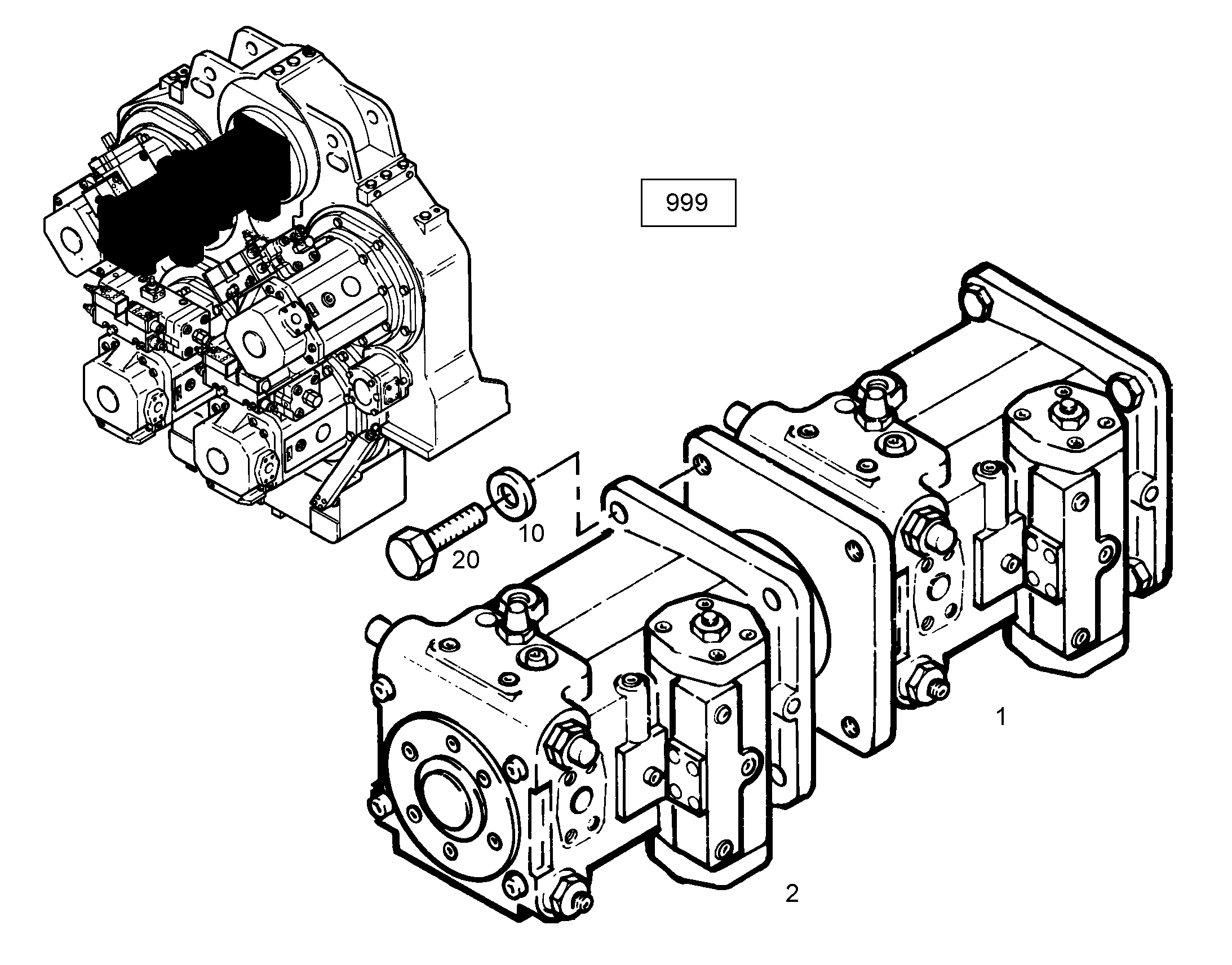 НАСОС A4VG 180cm³/U 10020871 LIEBHERR