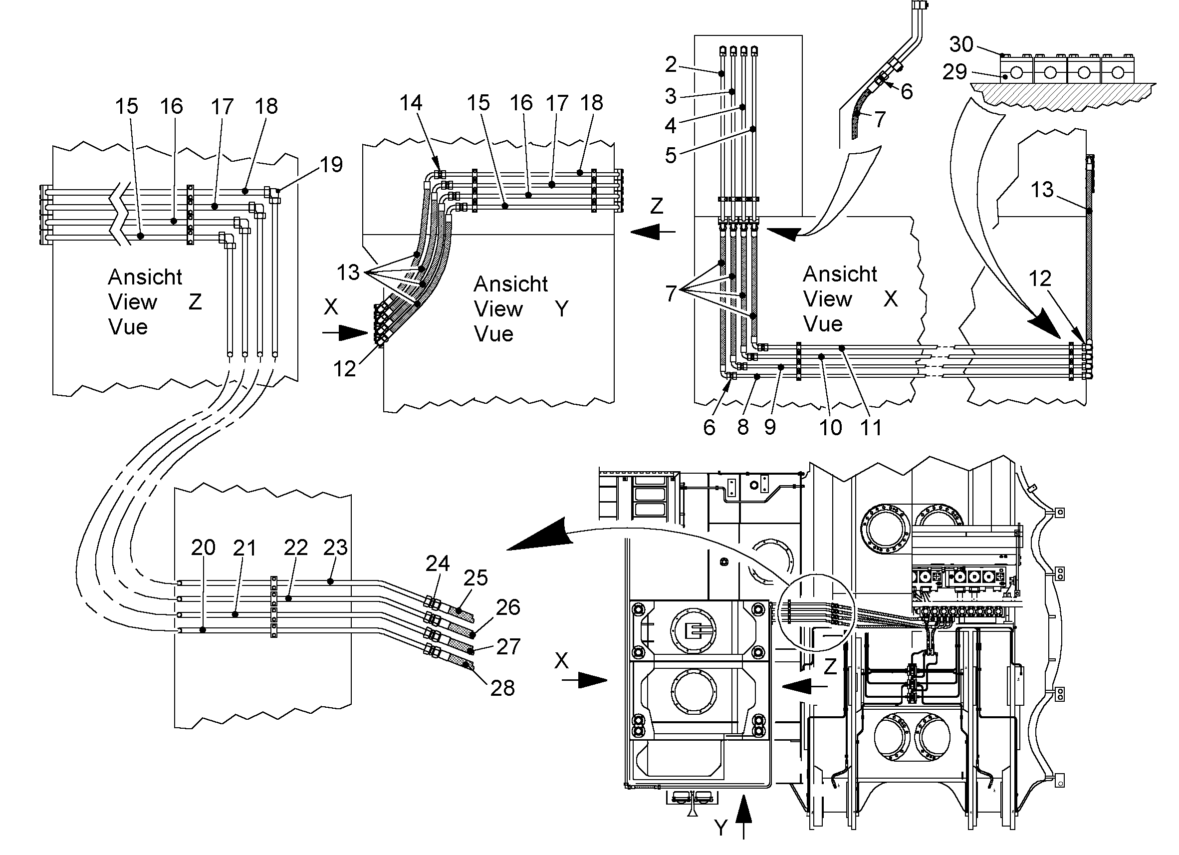 ШЛАНГ 20X2100 5600295 LIEBHERR
