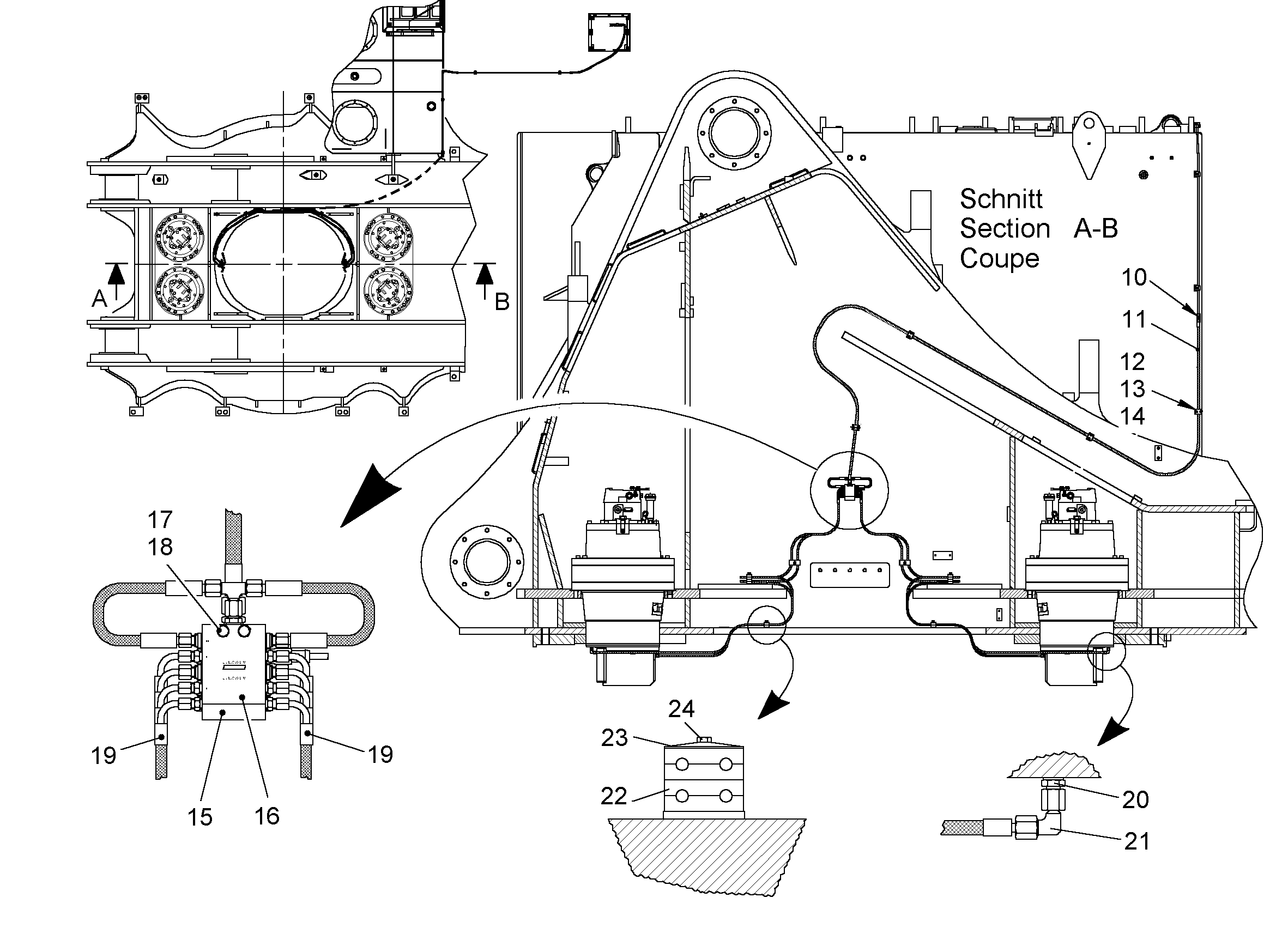 ШЛАНГ МАСЛЯНЫЙ 5X2600 5613139 LIEBHERR
