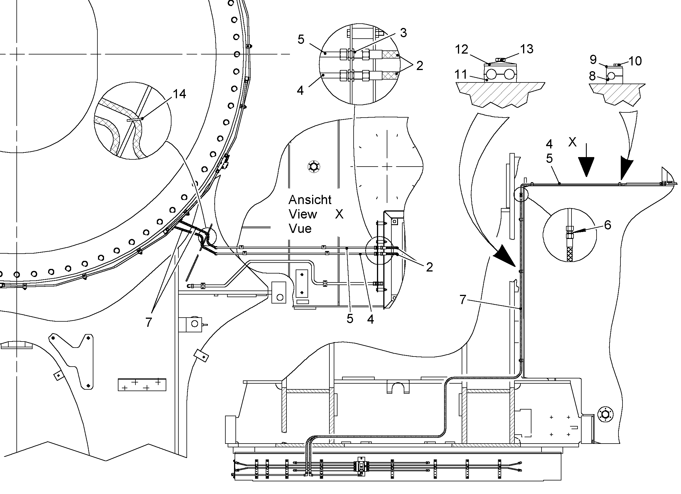 ШТУЦЕР Д/ПЕРЕГОРОДКИ SV 12L M18X1,5 7372777 LIEBHERR