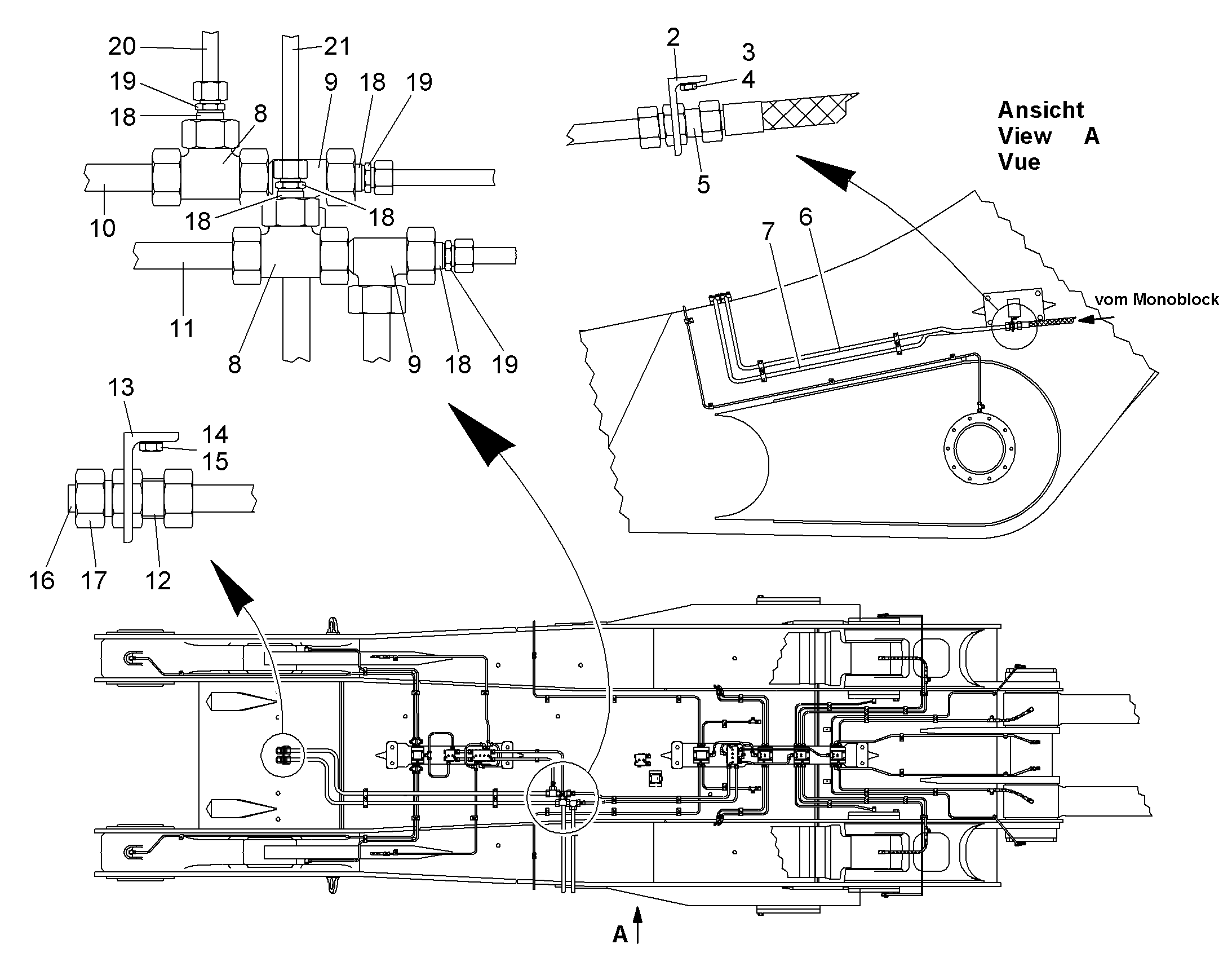 СМАЗОЧНАЯ ЛИНИЯ, КОМПЛЕКТ 9862496 LIEBHERR