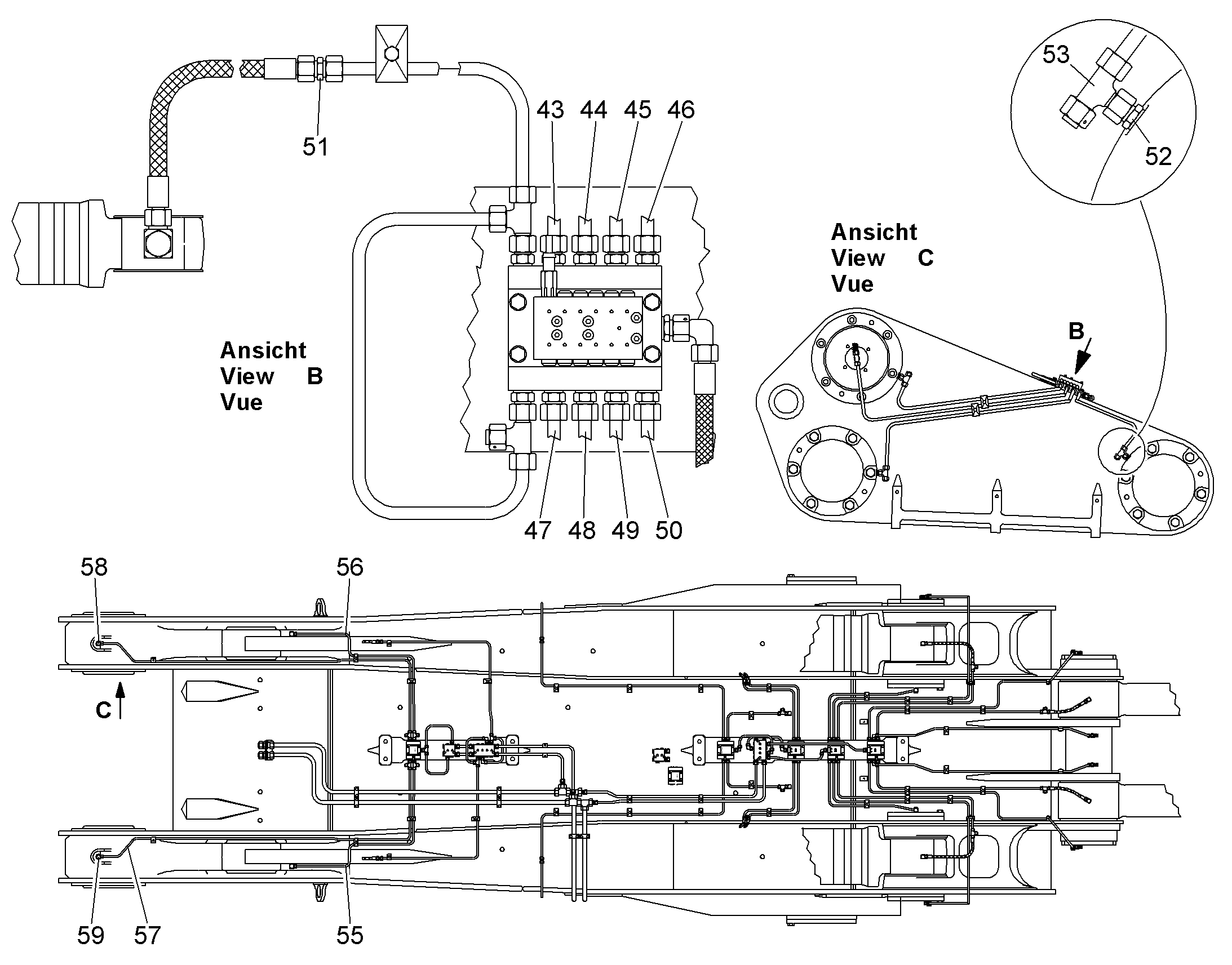 СМАЗОЧНАЯ ЛИНИЯ, КОМПЛЕКТ (1 03 844 9500 62 000) 9862546 LIEBHERR
