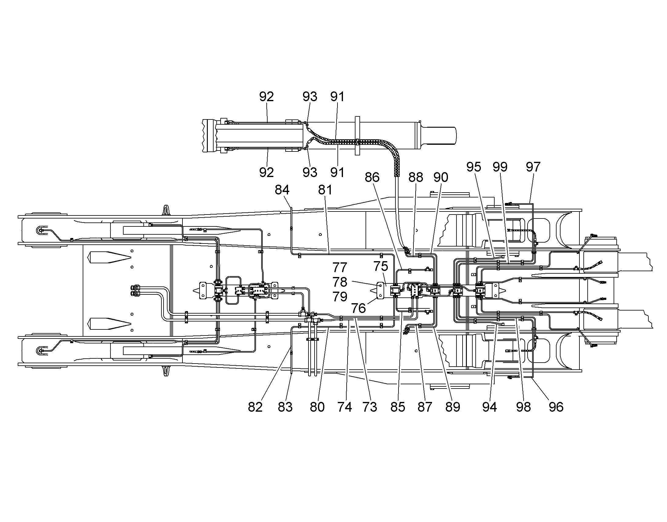 СМАЗОЧНАЯ ЛИНИЯ, КОМПЛЕКТ 9862531 LIEBHERR