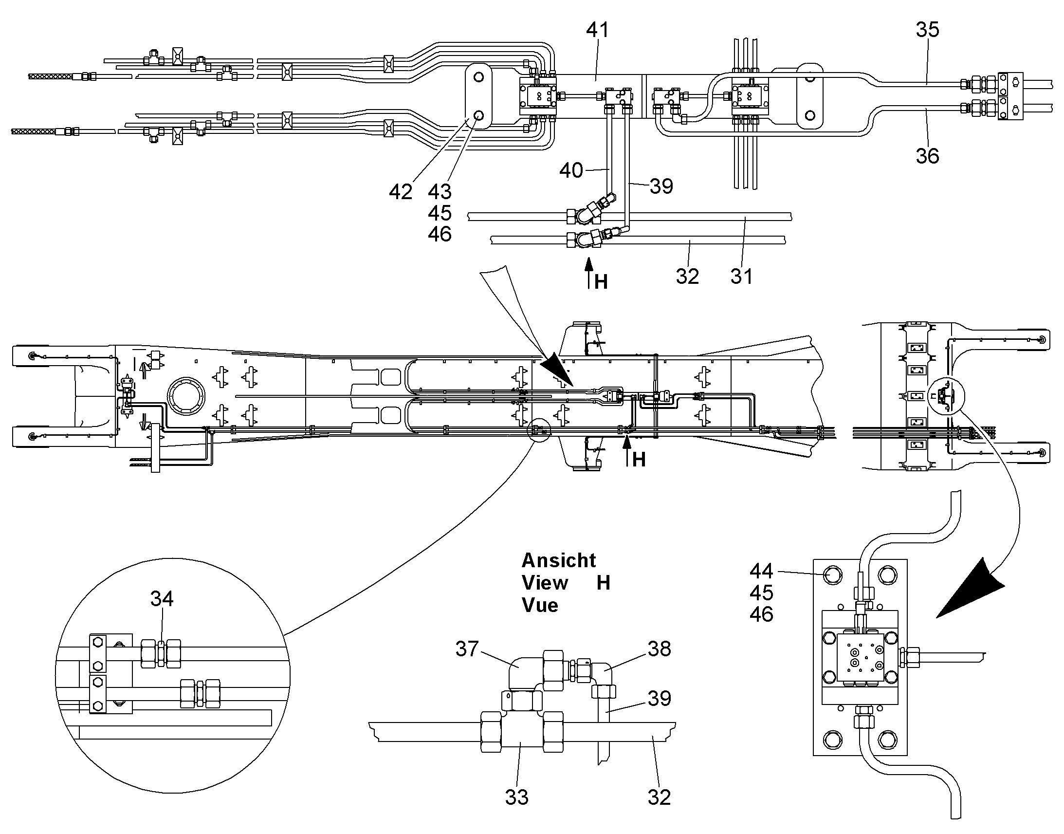 СМАЗОЧНАЯ ЛИНИЯ, КОМПЛЕКТ 10073107 LIEBHERR