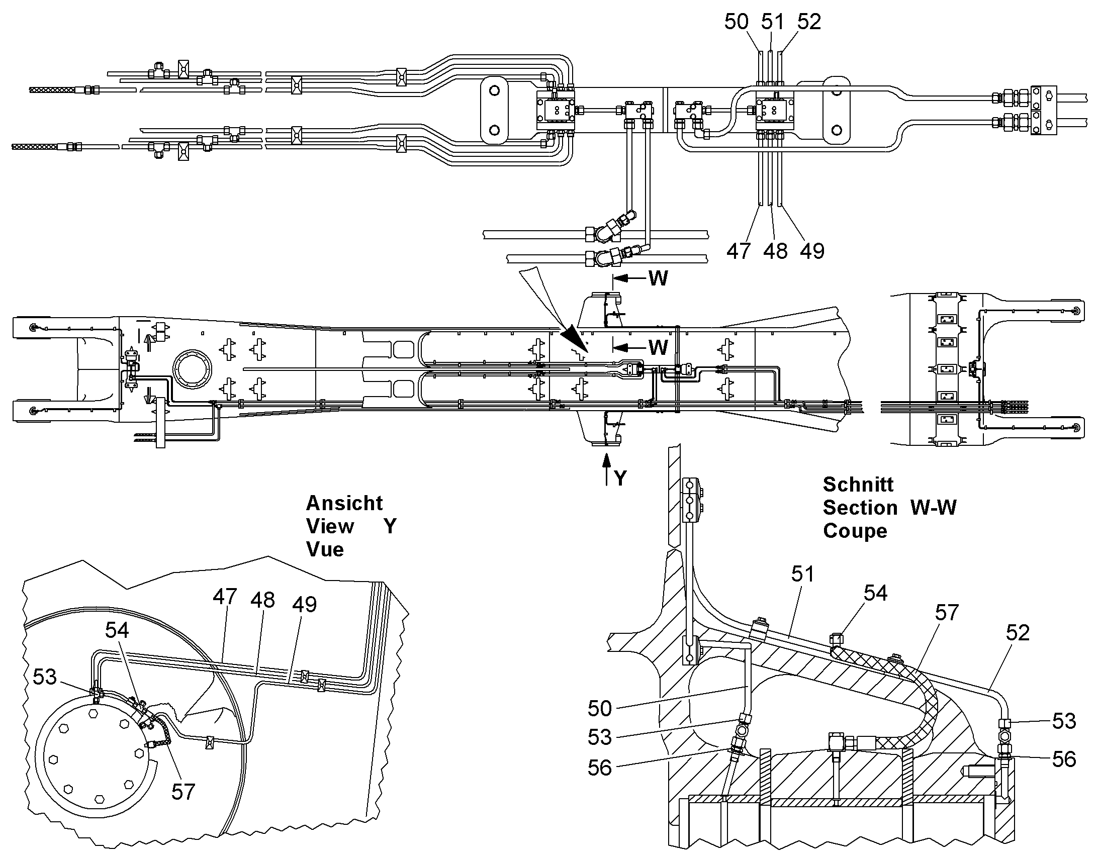 СМАЗОЧНАЯ ЛИНИЯ, КОМПЛЕКТ 9829753 LIEBHERR