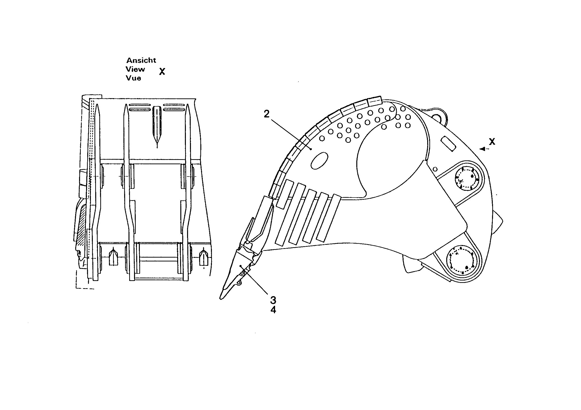 ЛОПАТА ОБРАТНАЯ HD 2100mm 5,70m³ 9835199 LIEBHERR