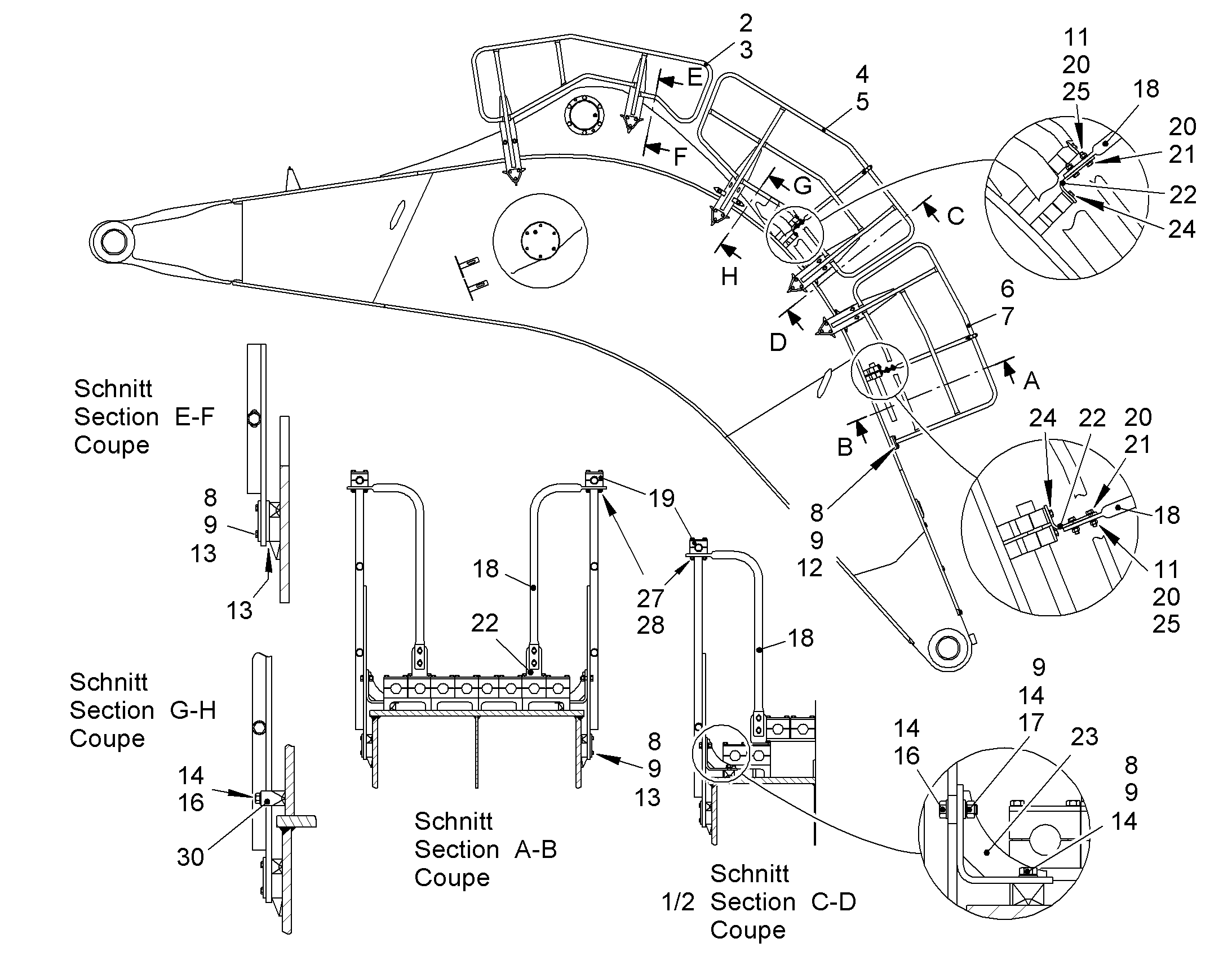 ЭЛЕМЕНТЫ МОНТАЖНЫЕ 9835648 LIEBHERR