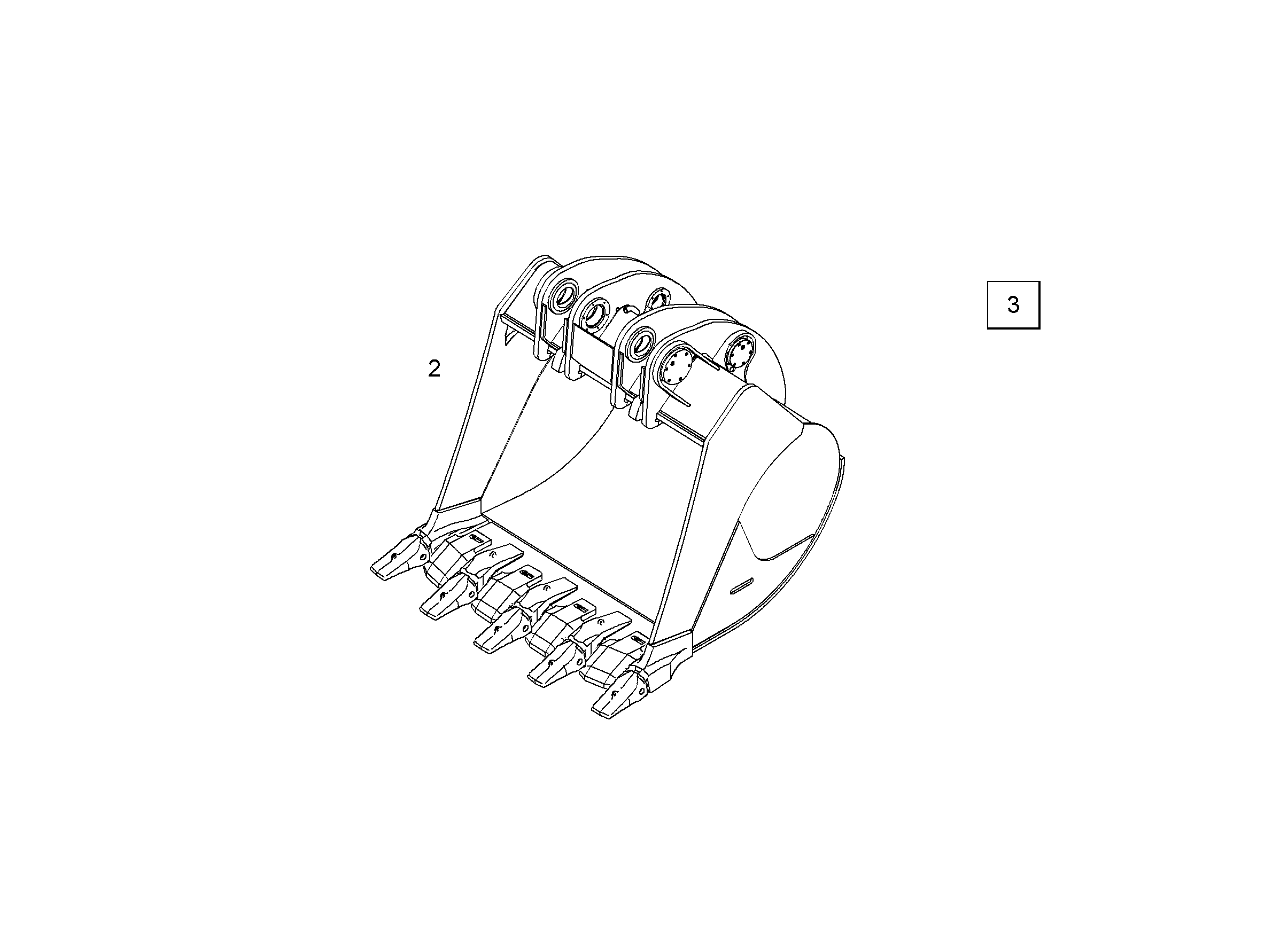 ЛОПАТА ОБРАТНАЯ 9873267 LIEBHERR