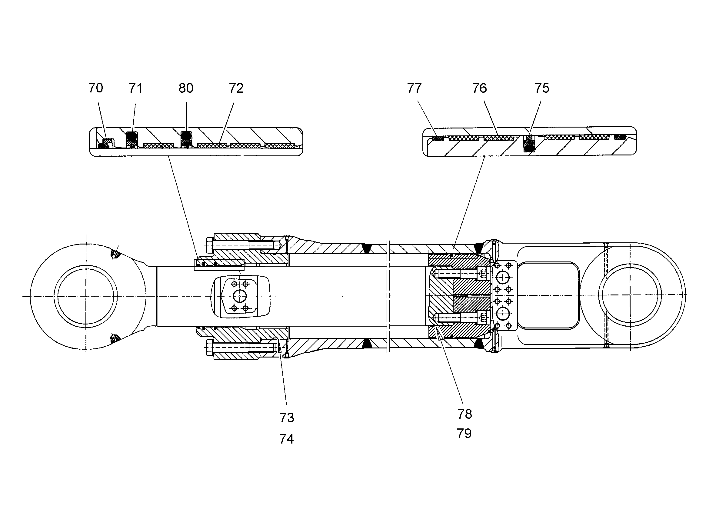 МАСЛОСЪЕМНОЕ КОЛЬЦО 240X256X9,5 7026118 LIEBHERR