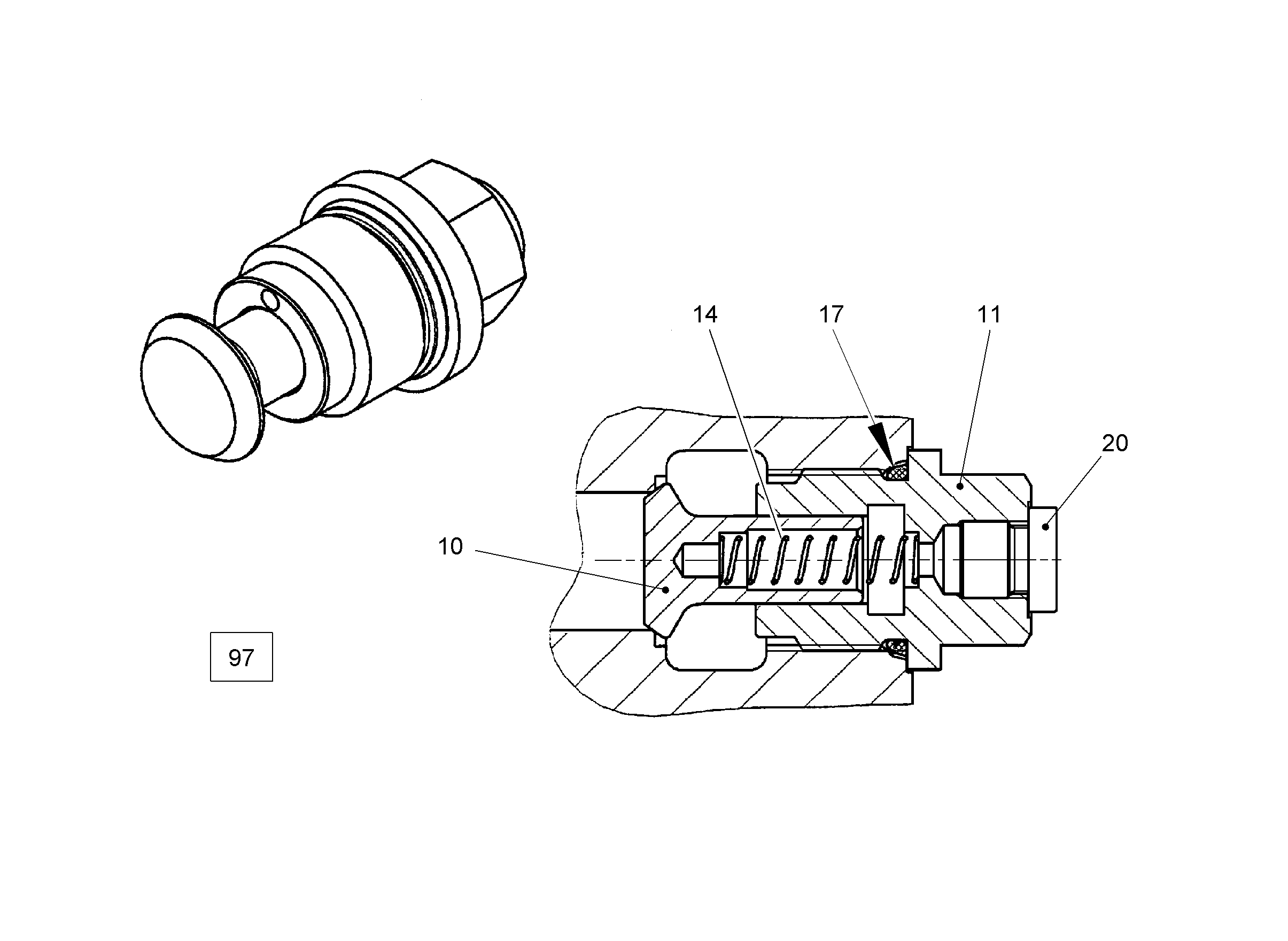 Прижимная пружина 0,80X7,95X37,95 10002946 LIEBHERR