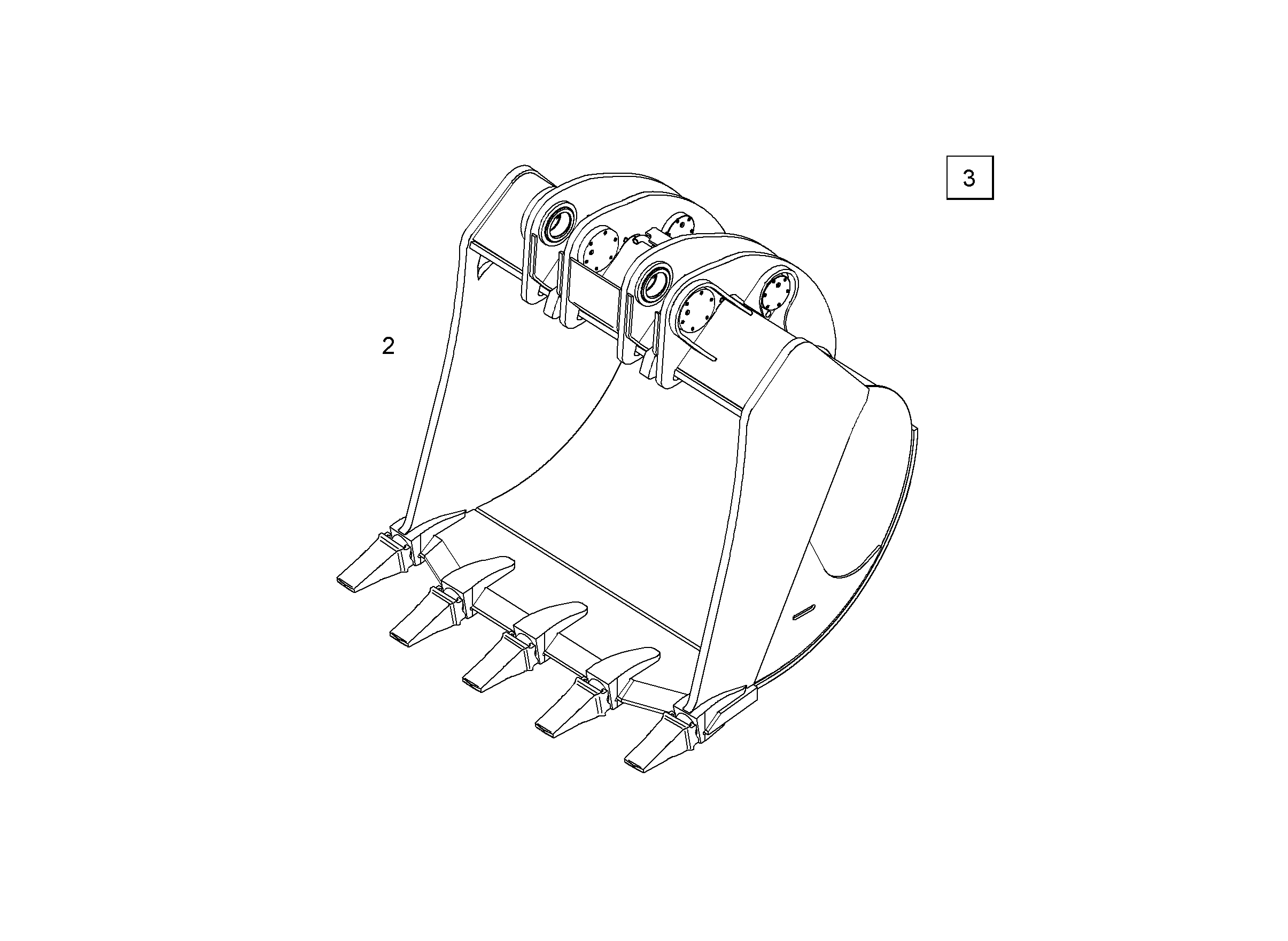 ЛОПАТА ОБРАТНАЯ 9878744 LIEBHERR