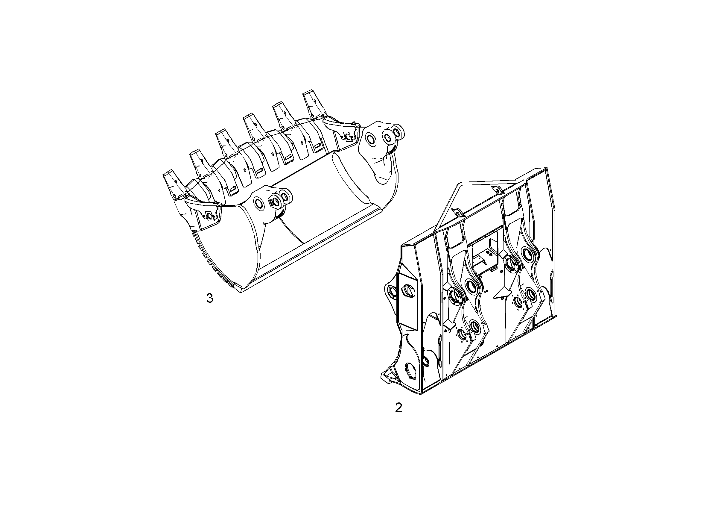 КОВШ, ЗАДНЯЯ СТОРОНА 10078692 LIEBHERR