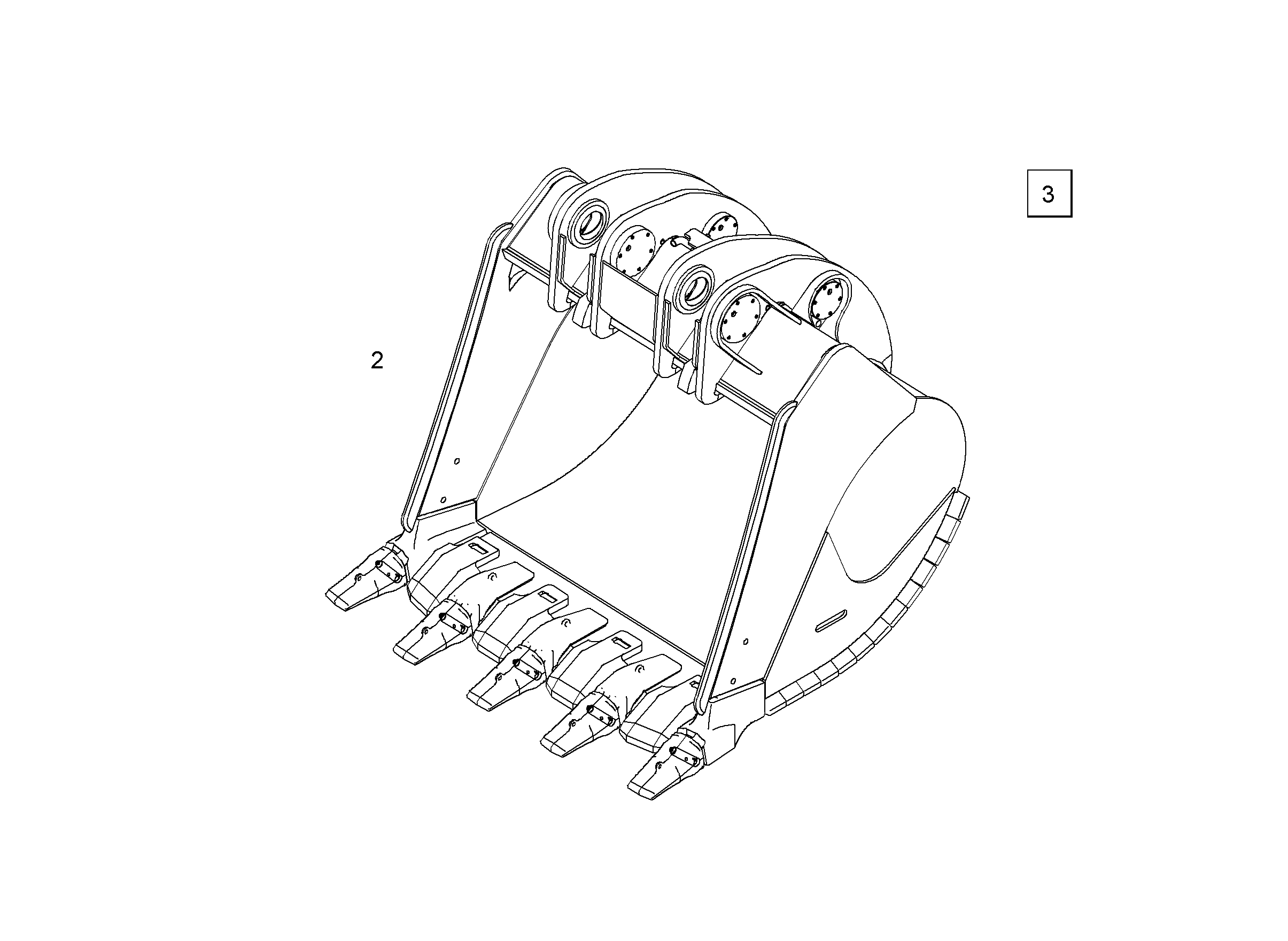 ЛОПАТА ОБРАТНАЯ 9873255 LIEBHERR