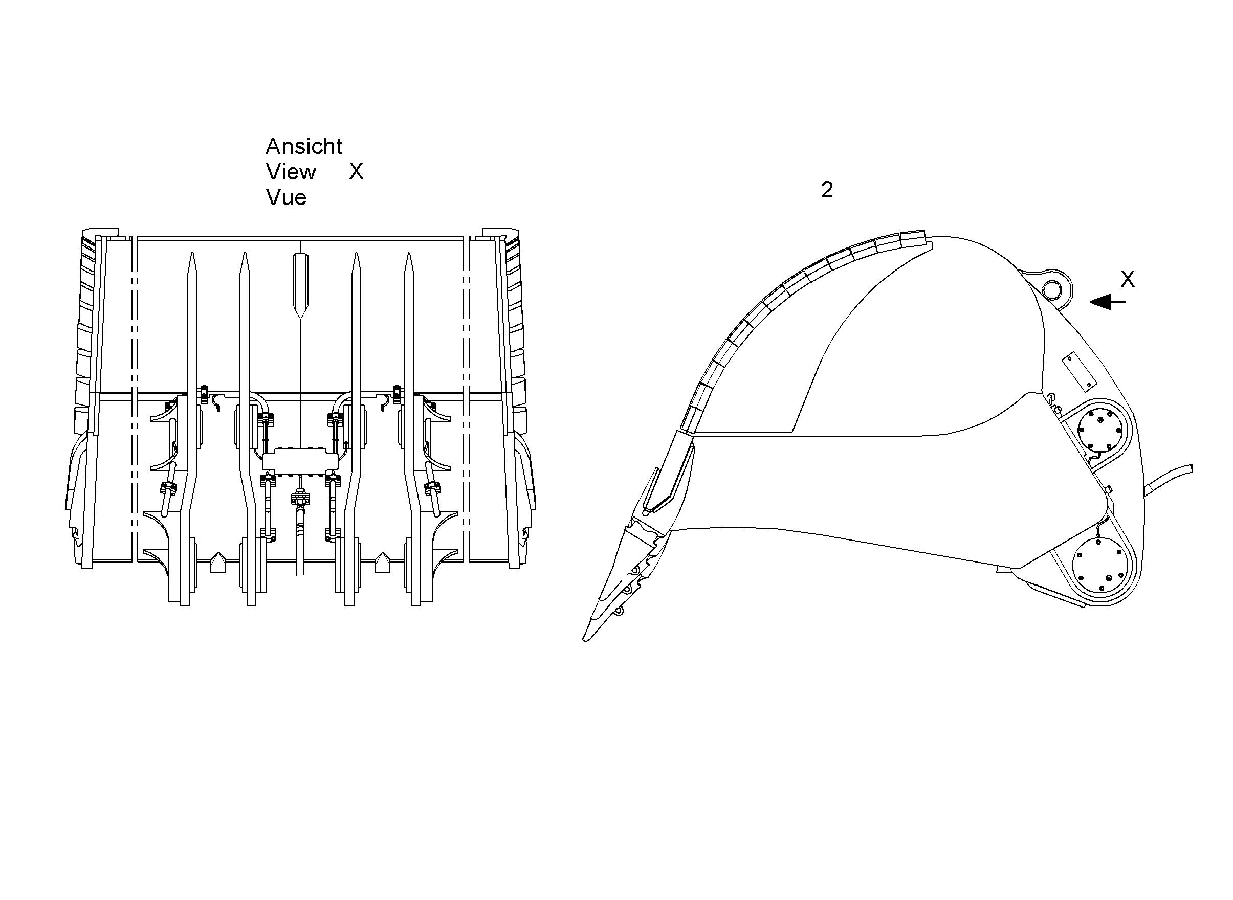 ЛОПАТА ОБРАТНАЯ HD 9871036 LIEBHERR