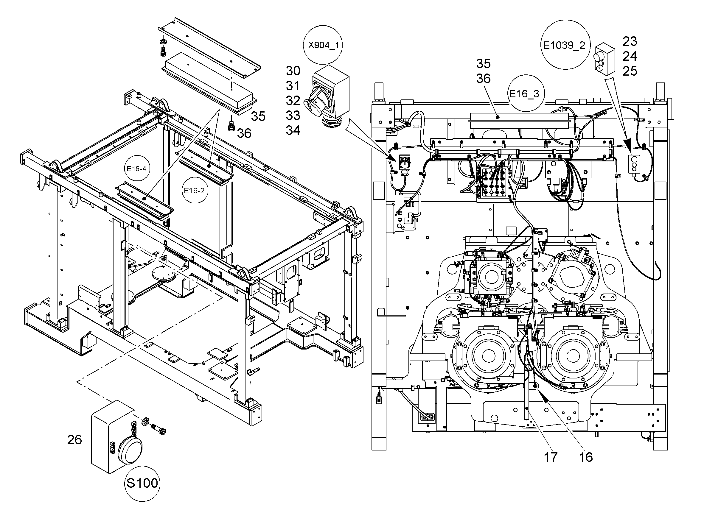 ФОНАРЬ 10000785 LIEBHERR