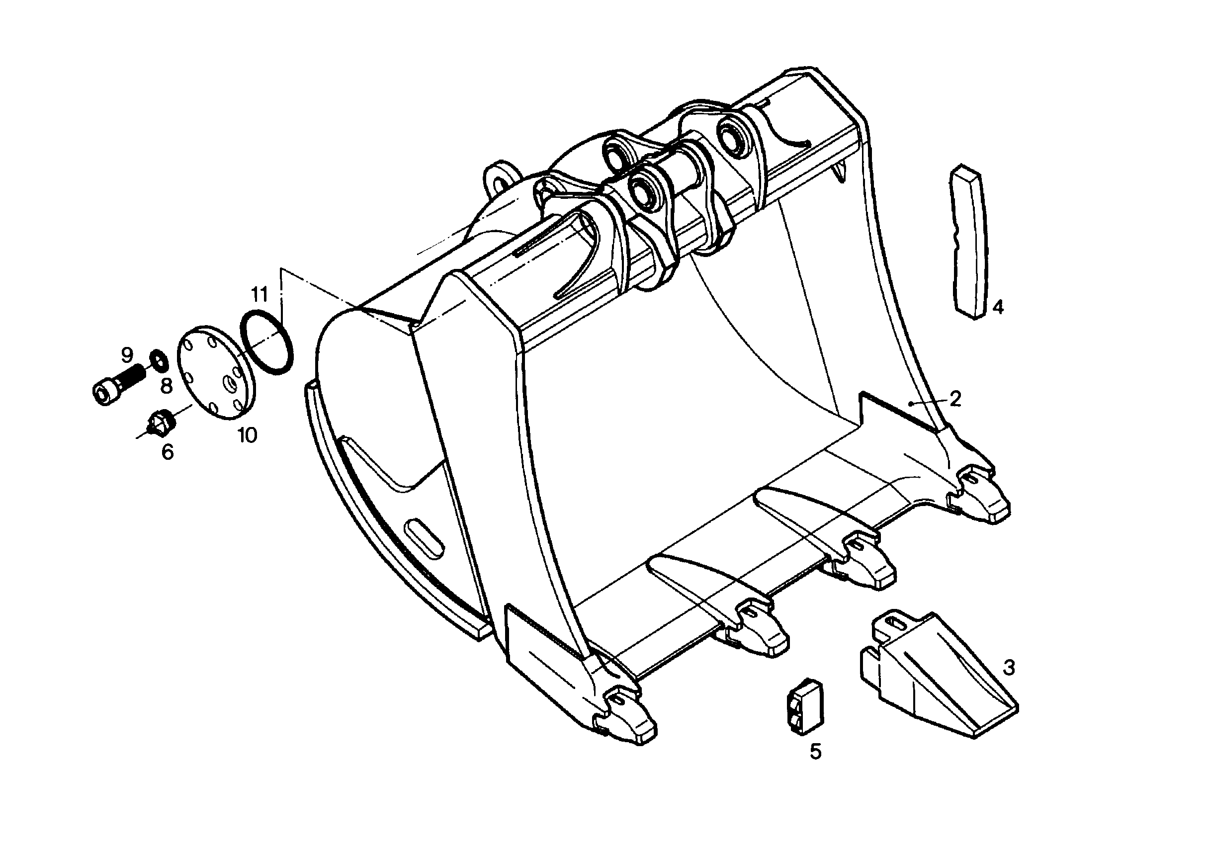 ЛОПАТА ОБРАТНАЯ 9825820 LIEBHERR