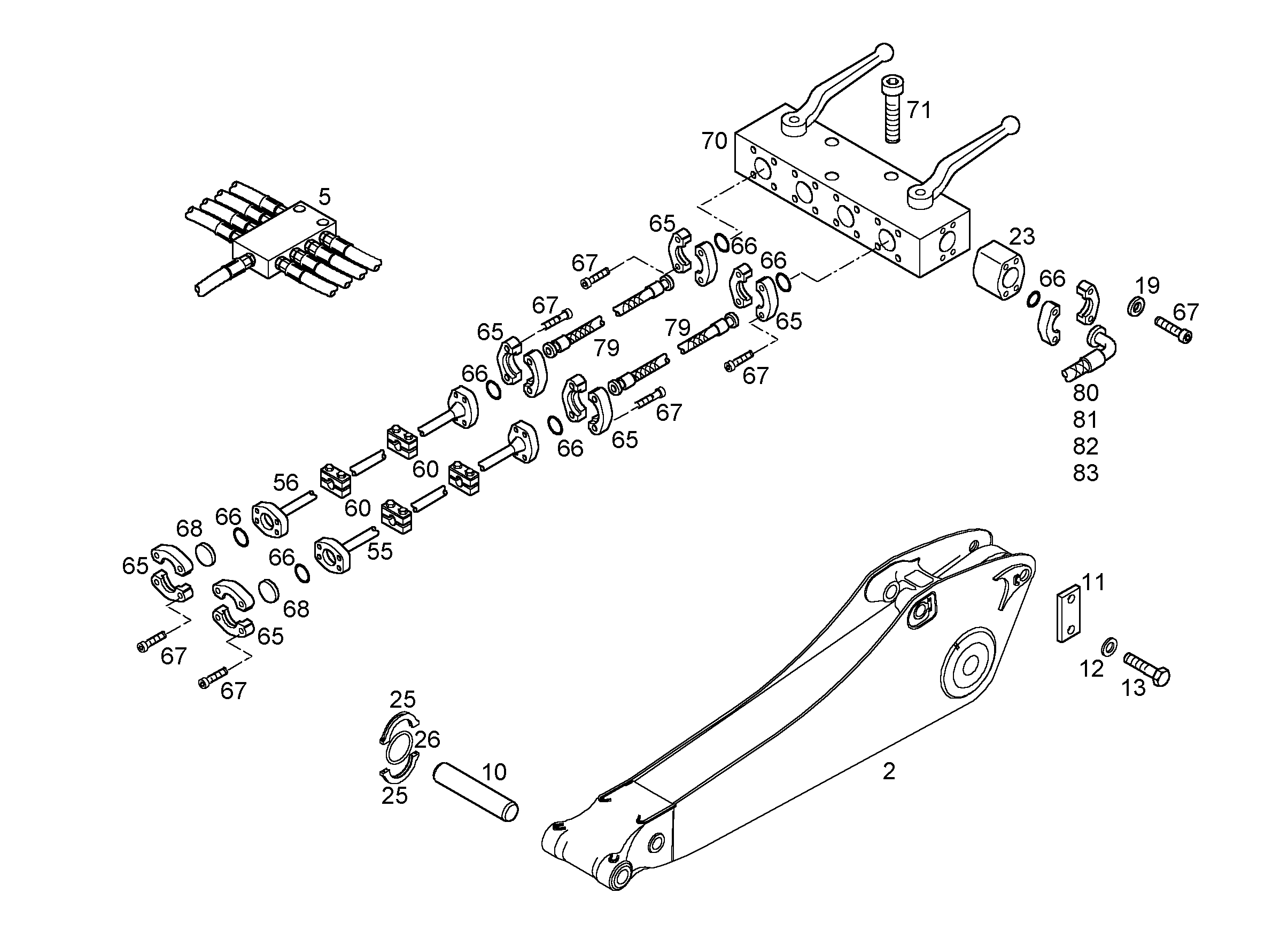 ШЛАНГ 32X2500 5602917 LIEBHERR
