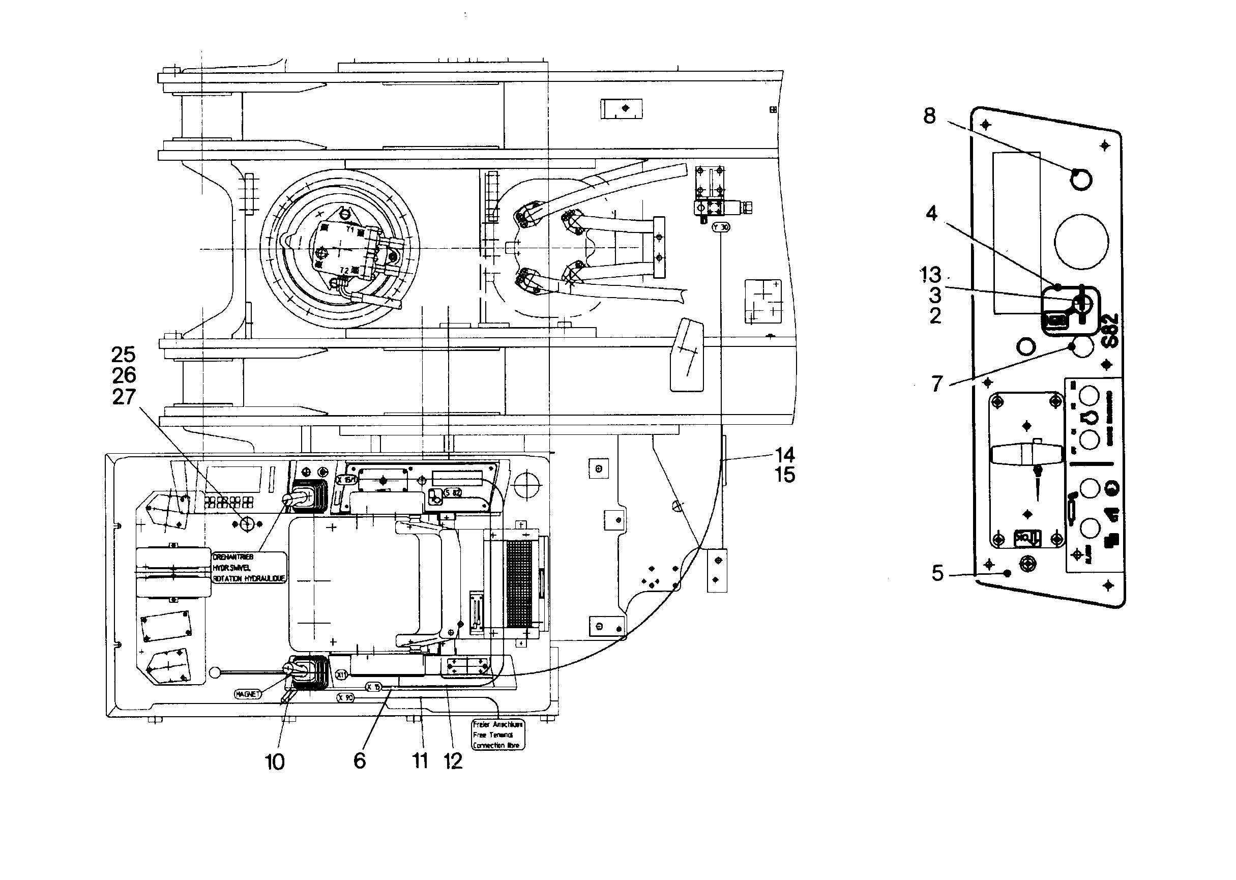 ЭТИКЕТКА F.A.S.GENERATOR 110mmX60mm 9837996 LIEBHERR