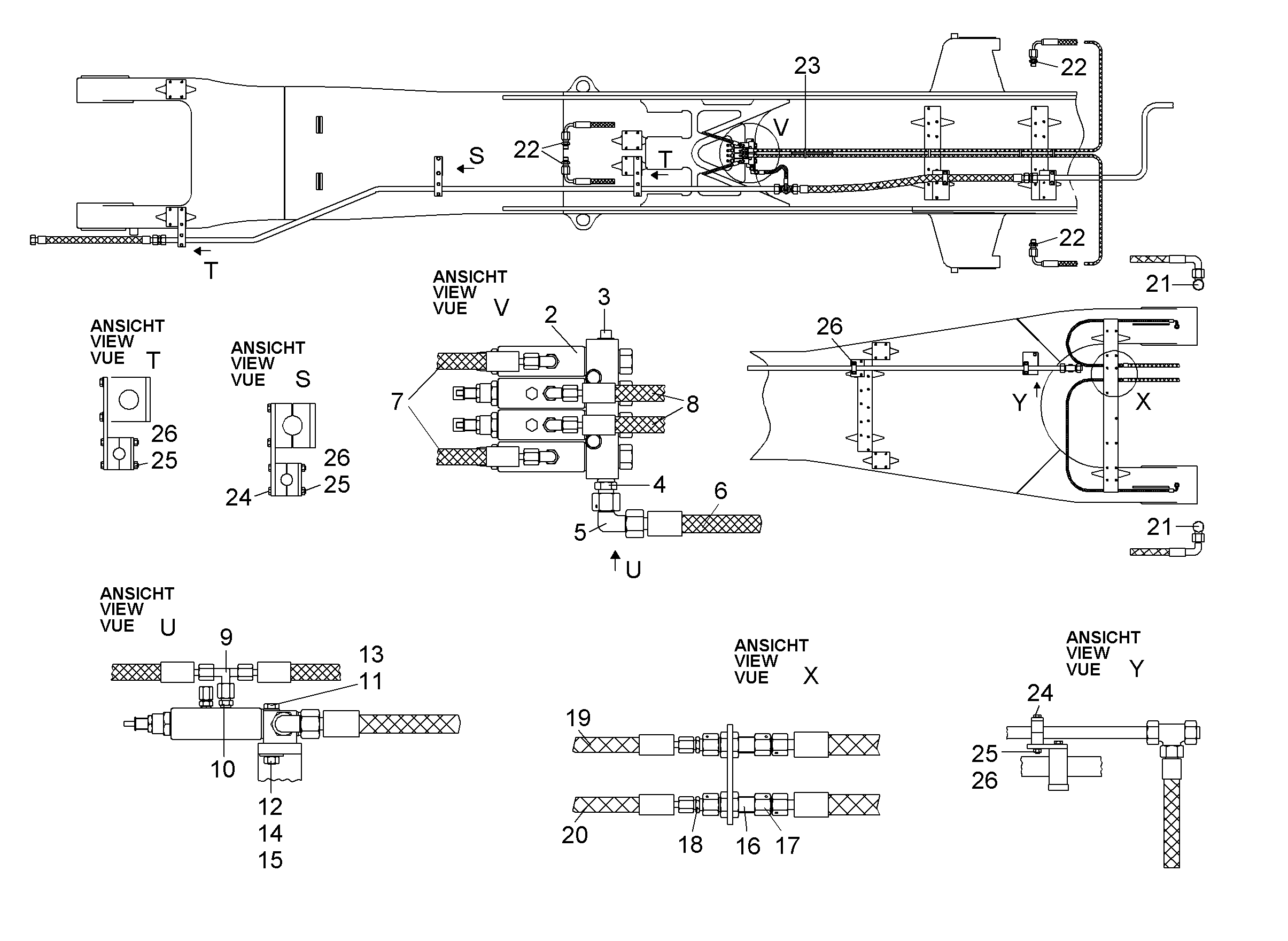ШЛАНГ 5X675 5607063 LIEBHERR