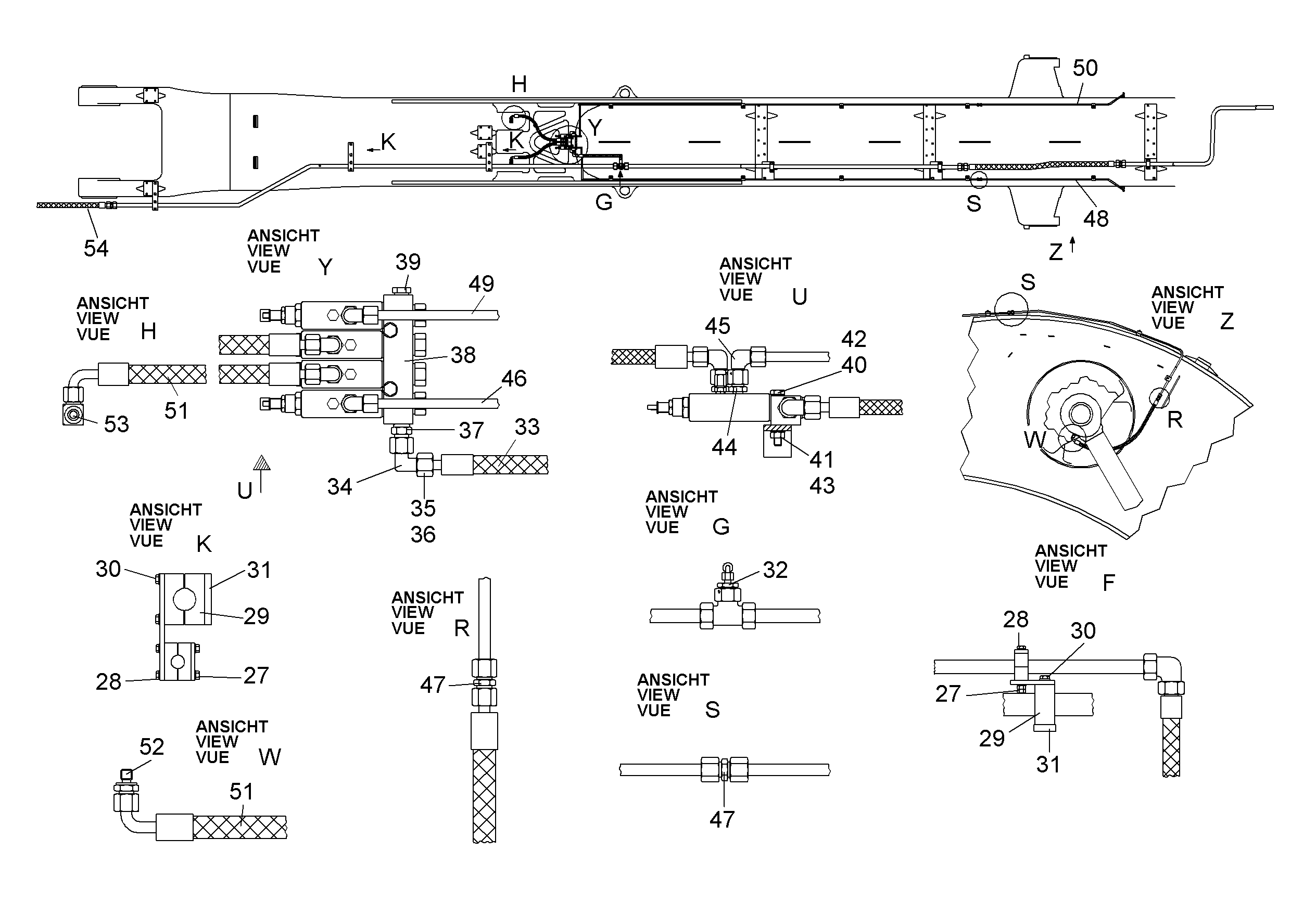 СМАЗОЧНАЯ ЛИНИЯ, КОМПЛЕКТ 9862948 LIEBHERR
