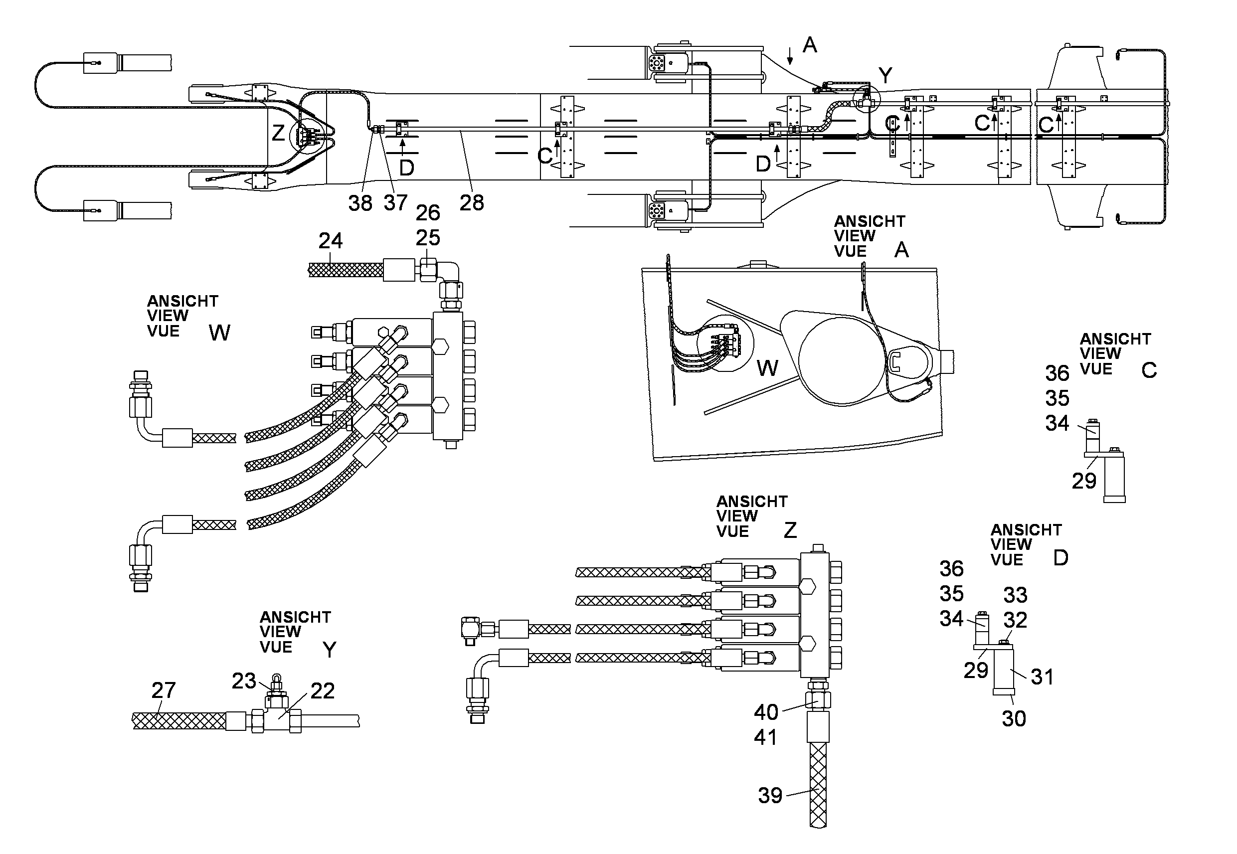 ТРУБА НАПОРНАЯ В СБОРЕ 9834482 LIEBHERR