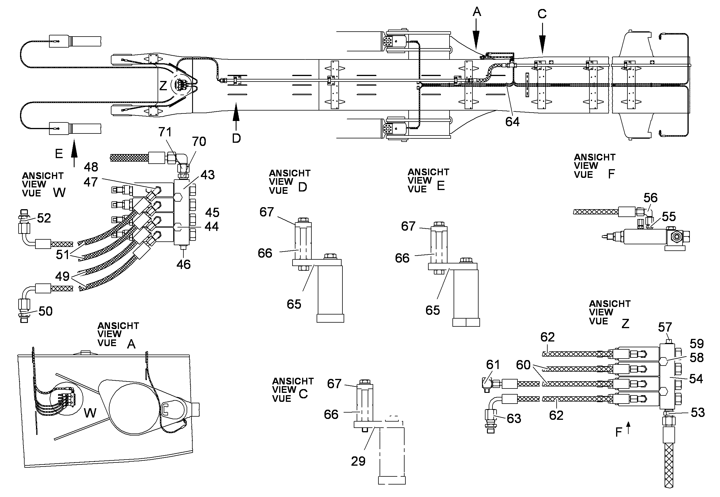 ШЛАНГ МАСЛЯНЫЙ 5X6000 5616655 LIEBHERR