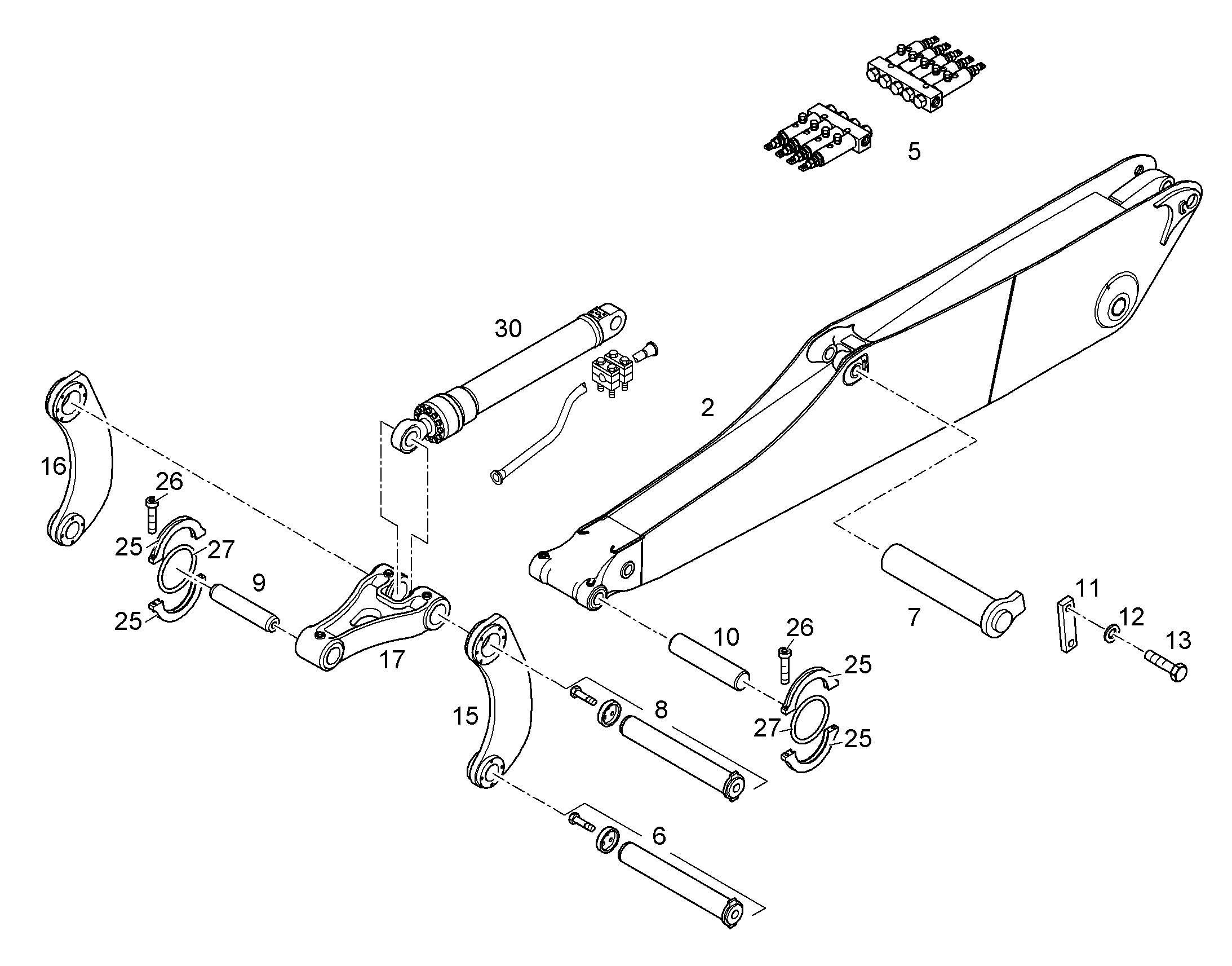 БОЛТ НИКЕЛЬ-ХРОМИРОВАННЫЙ 9873333 LIEBHERR