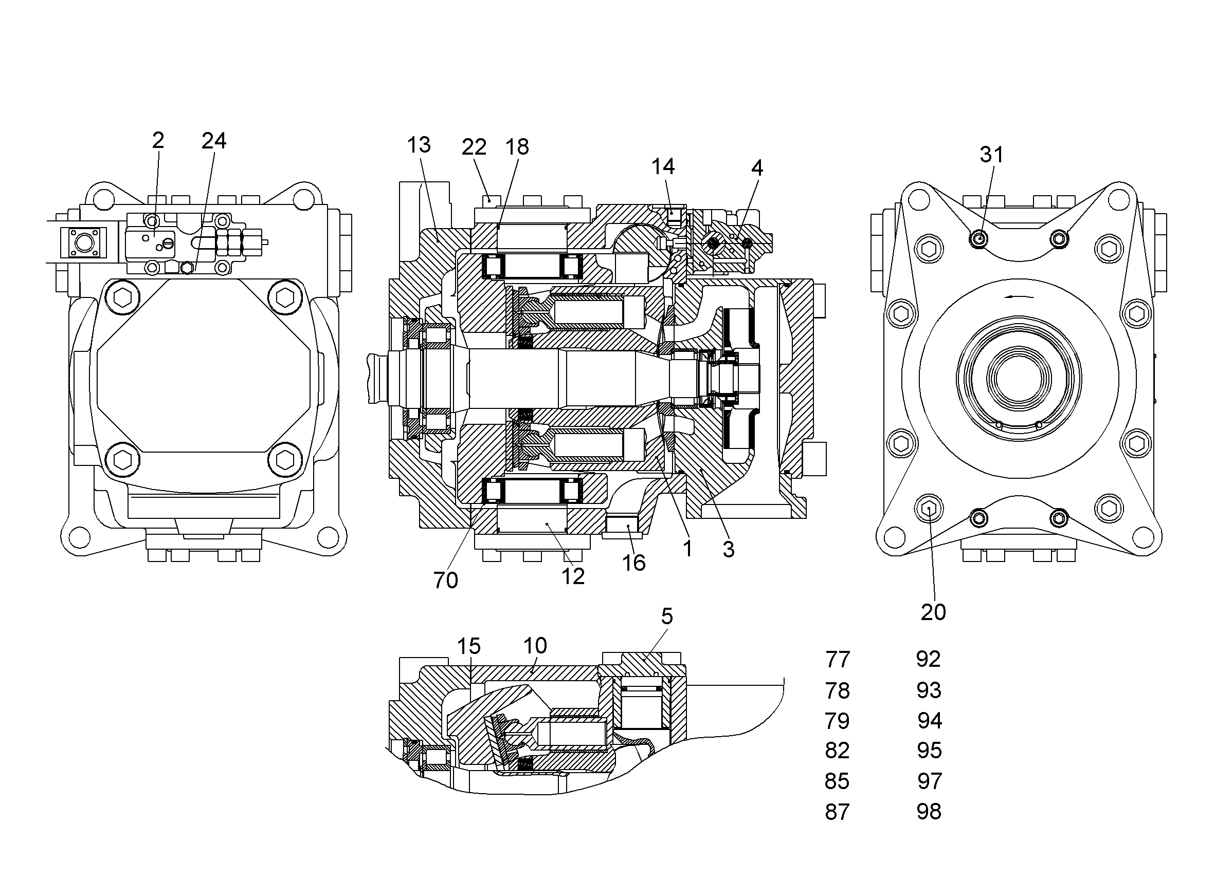УЗЕЛ ПРИВОДНОЙ NG 250 9886603 LIEBHERR