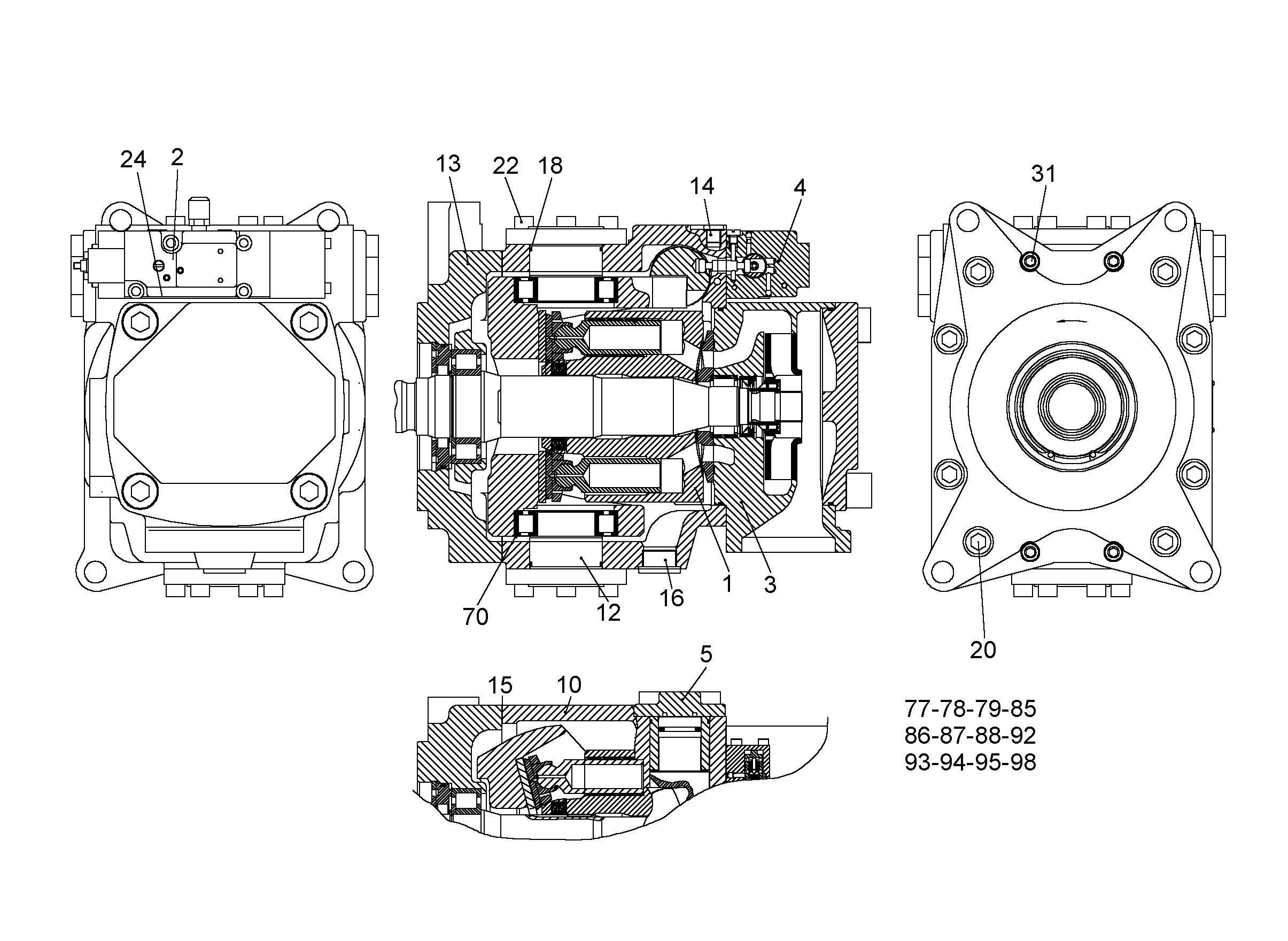 РЕМКОМПЛЕКТ КРЫШКИ РЕГУЛЯТОРА EHR 9884314 LIEBHERR