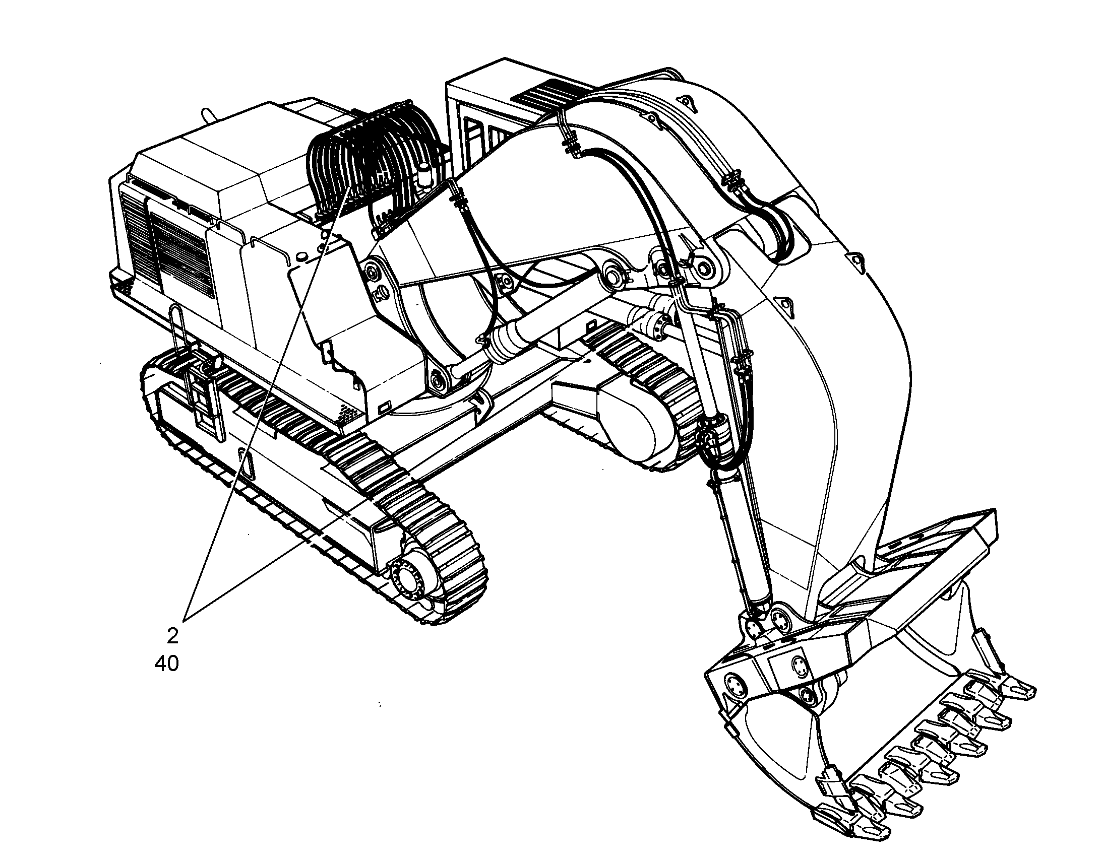 ДООБОРУДОВАНИЕ ОТКИДНОЙ КОВШ 9803039 LIEBHERR