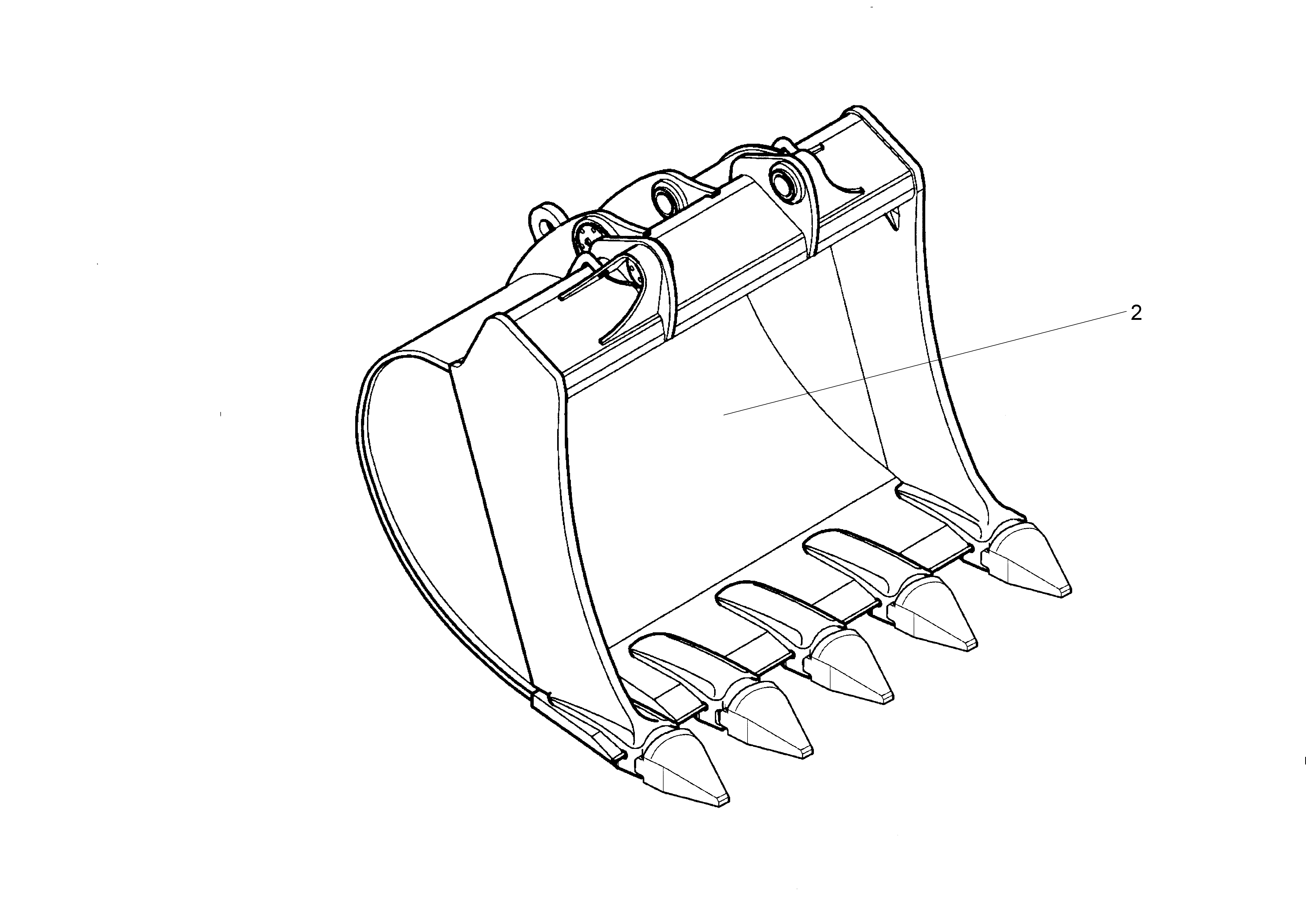 ЛОПАТА ОБРАТНАЯ 9807421 LIEBHERR