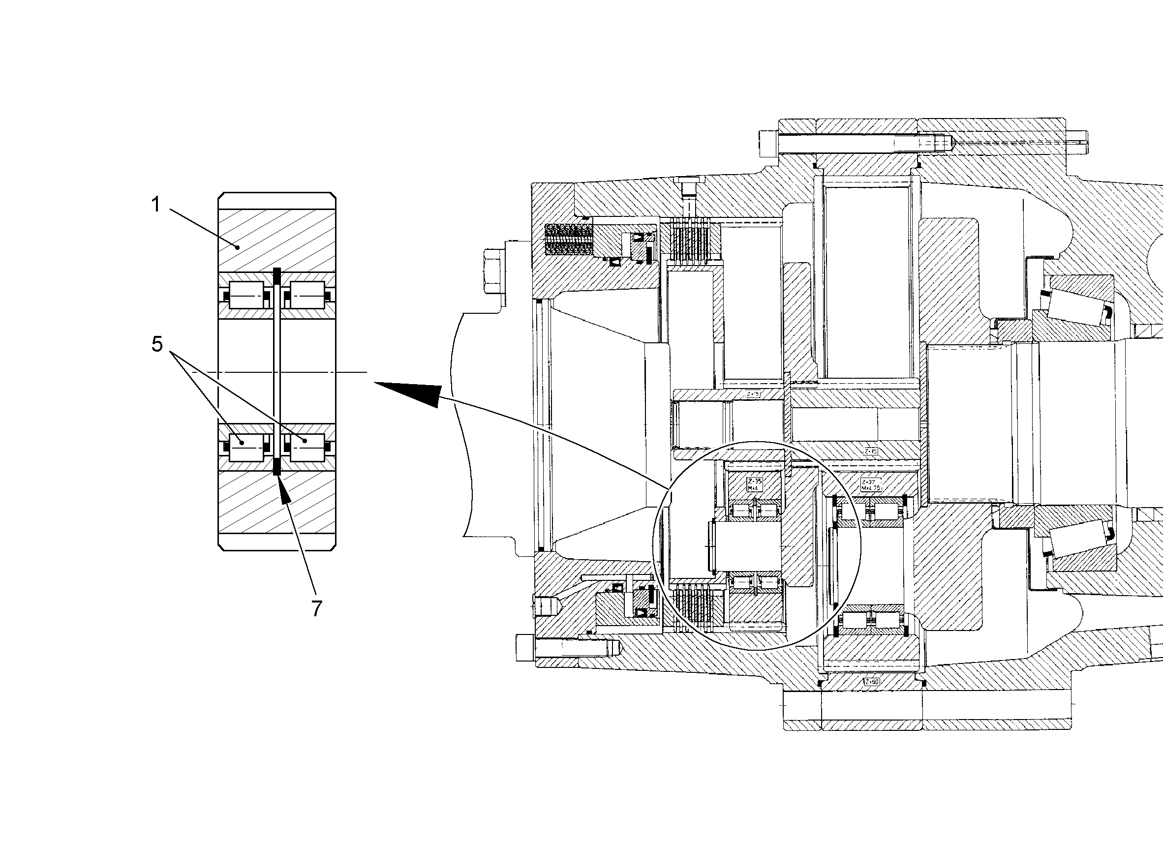 СТОПОРНОЕ КОЛЬЦО DIN 472 85 10171631 LIEBHERR