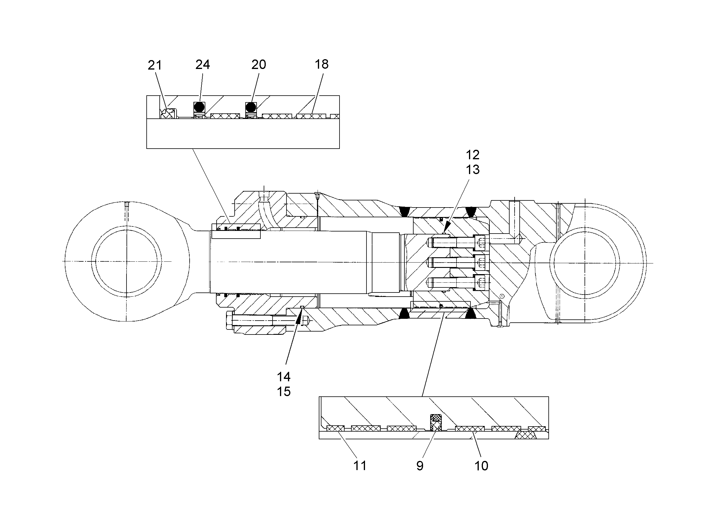 МАСЛОСЪЕМНОЕ КОЛЬЦО 220X236X9,5 7026117 LIEBHERR