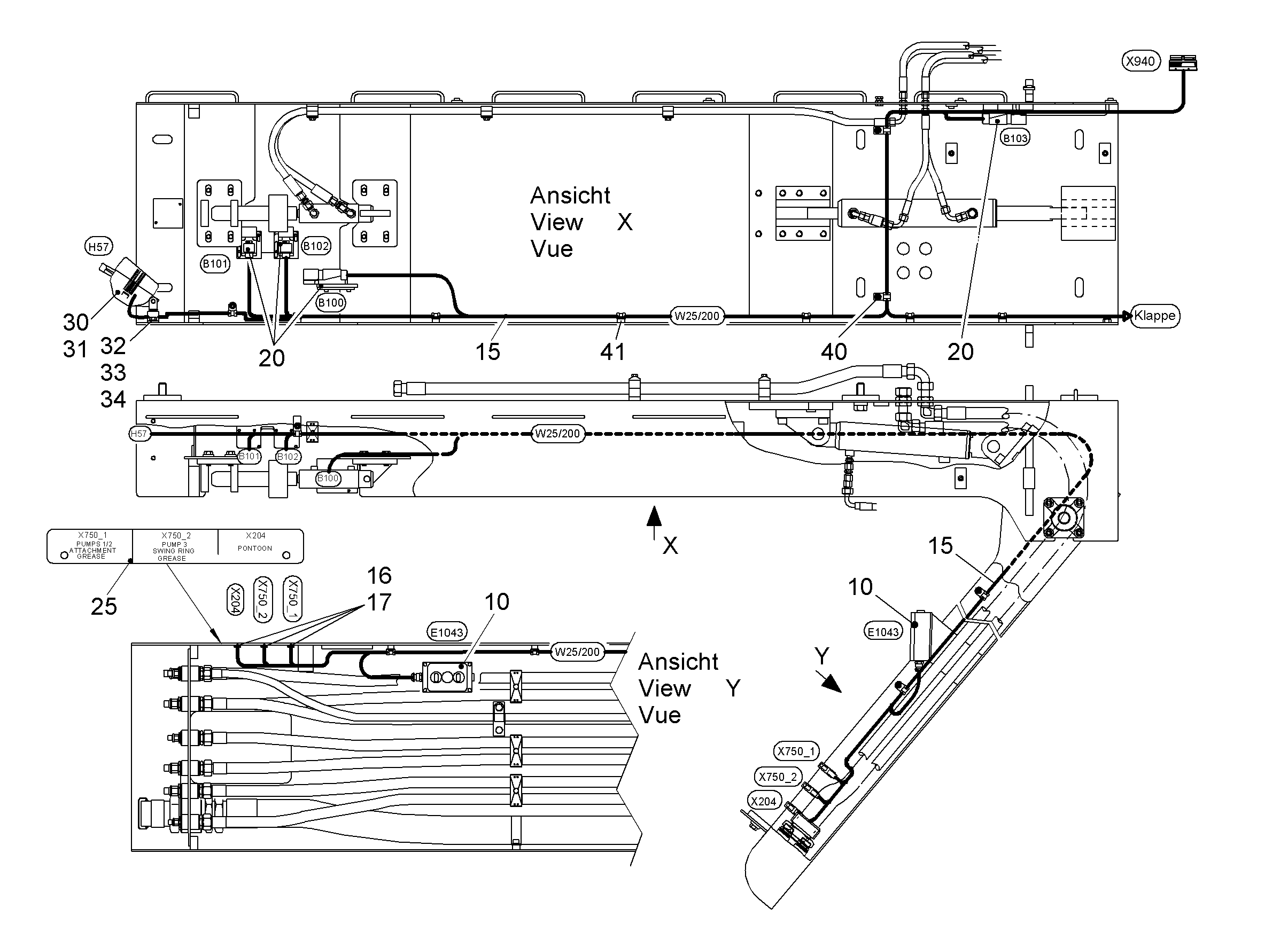 КОМПЛЕКТ КАБЕЛЕЙ 10000683 LIEBHERR