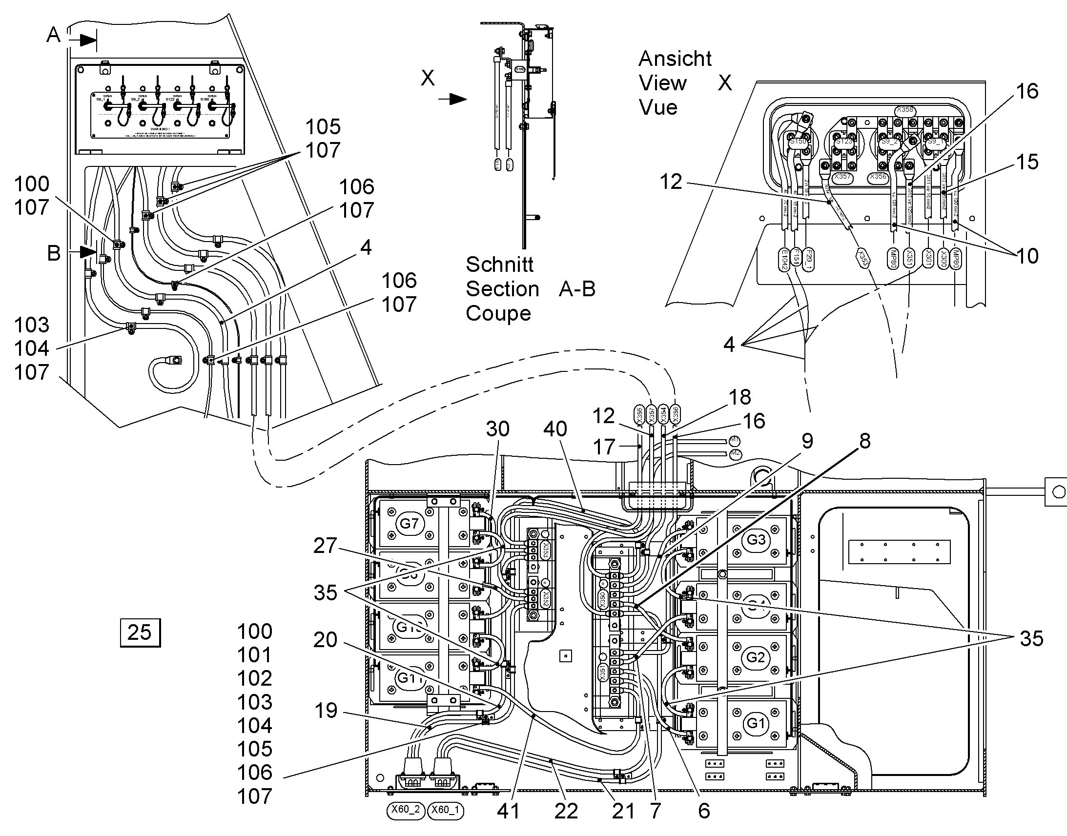 КОМПЛЕКТ КАБЕЛЕЙ 10010049 LIEBHERR