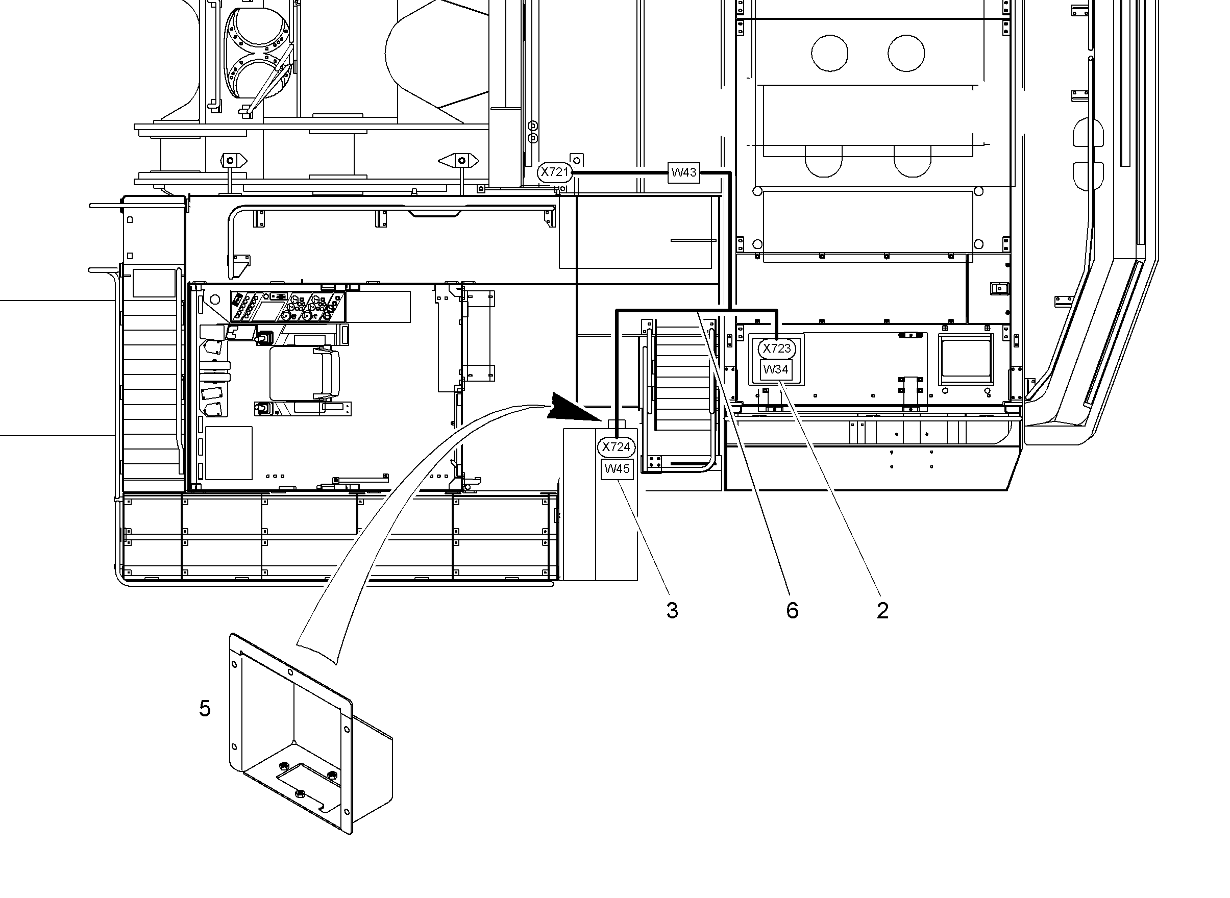 КОМПЛЕКТ КАБЕЛЕЙ 10097412 LIEBHERR