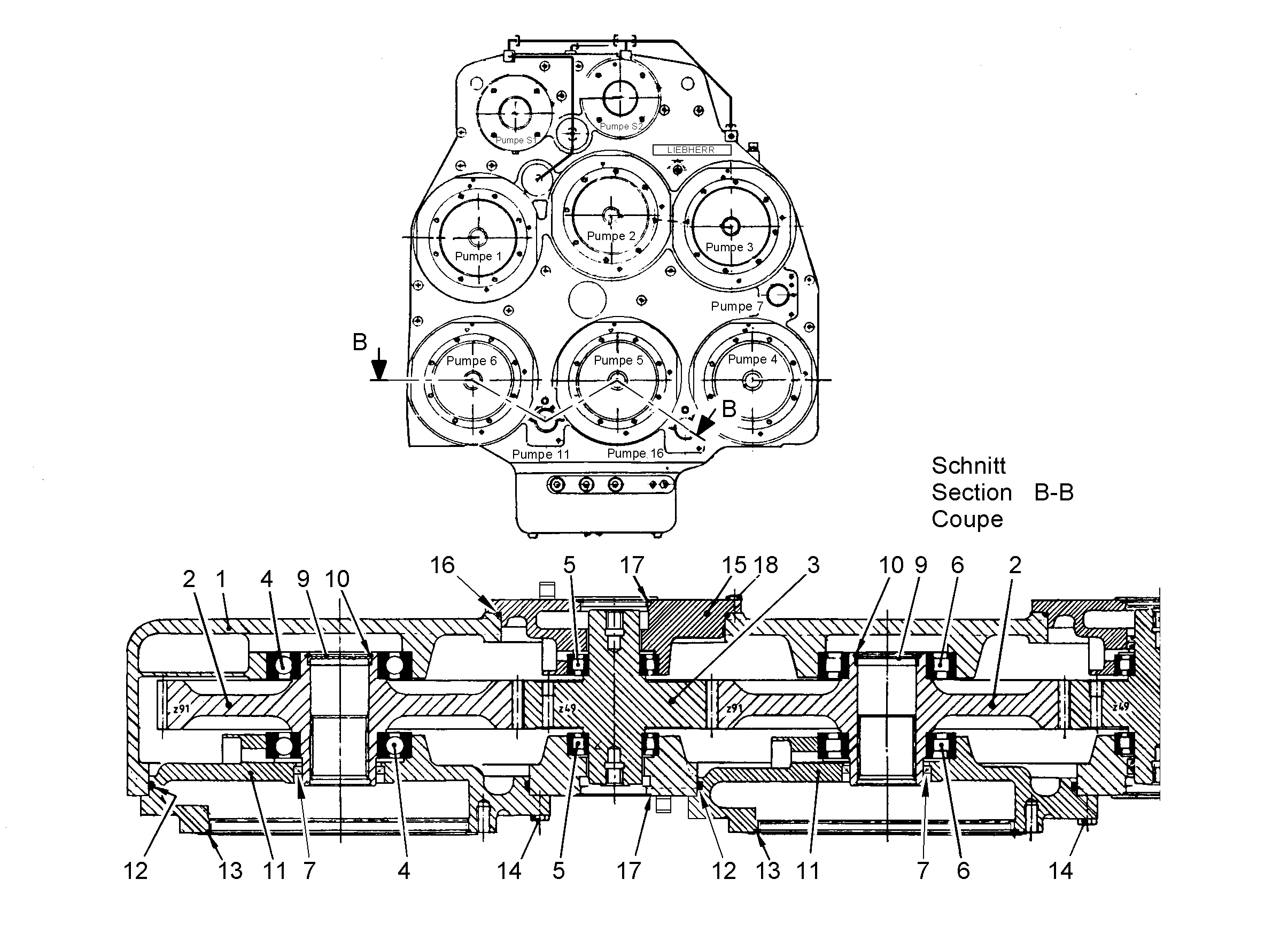 КОРПУС 10014768 LIEBHERR