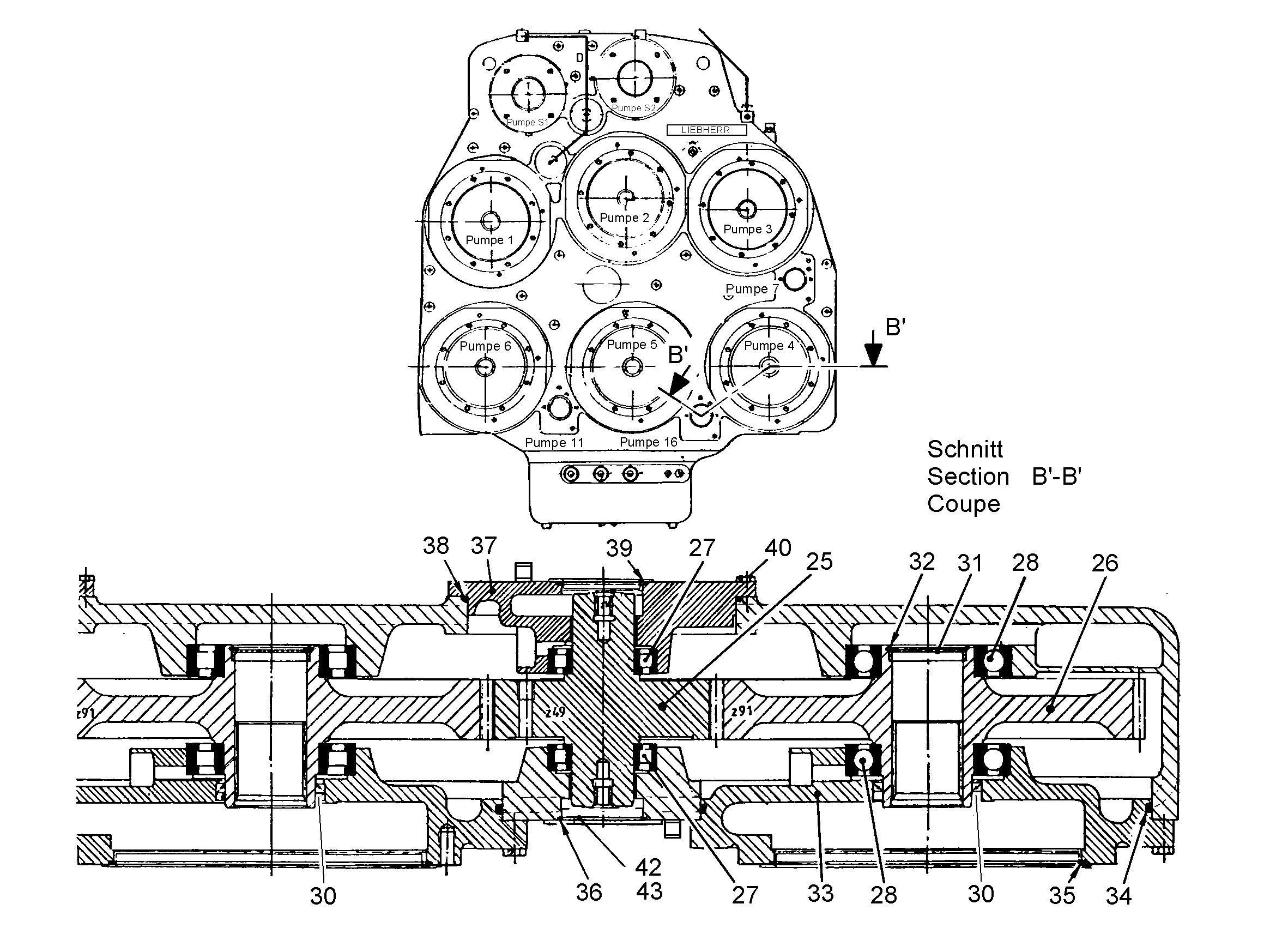 КРЫШКА ПОДШИПНИКА 10014770 LIEBHERR