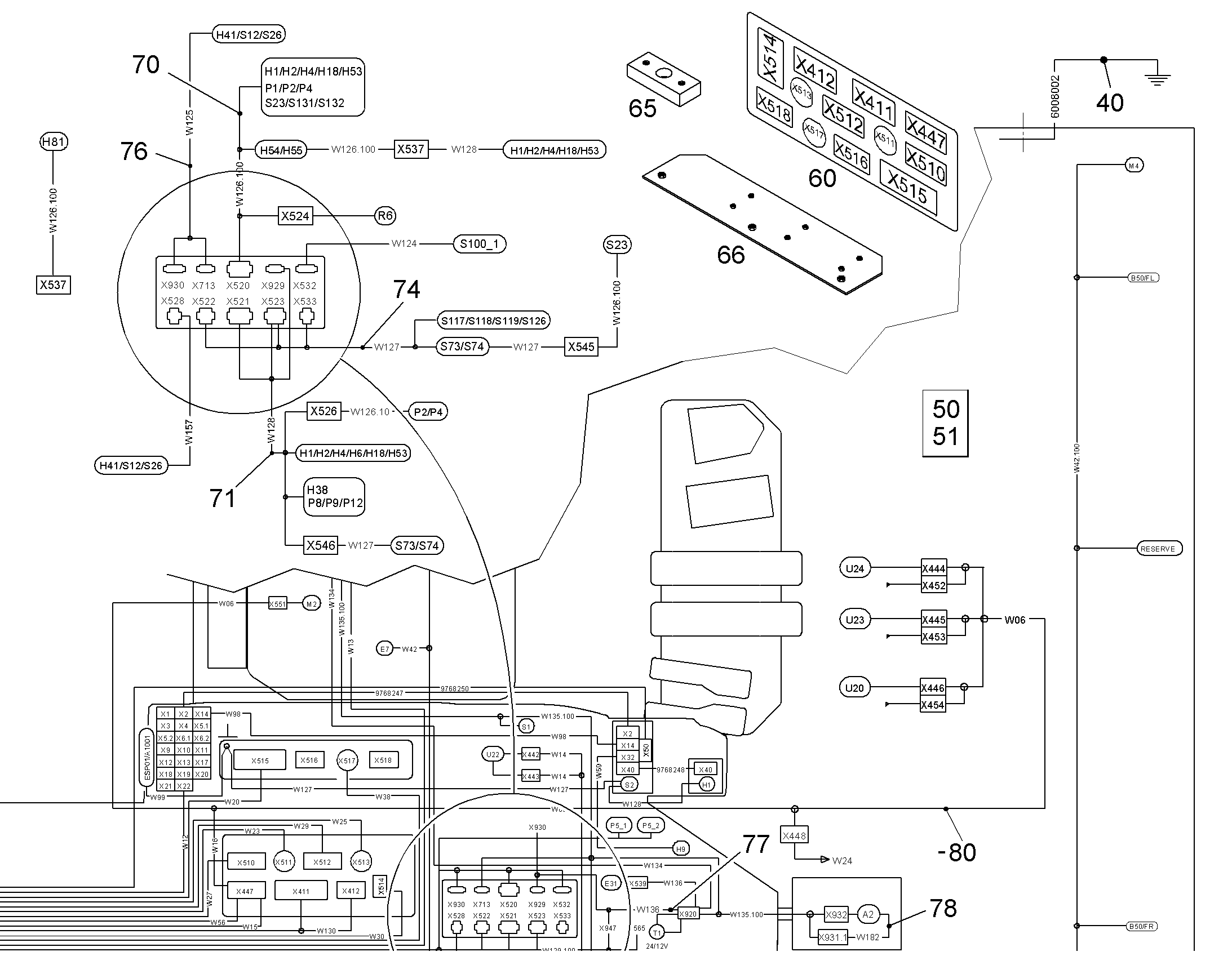 КОМПЛЕКТ КАБЕЛЕЙ 10015446 LIEBHERR