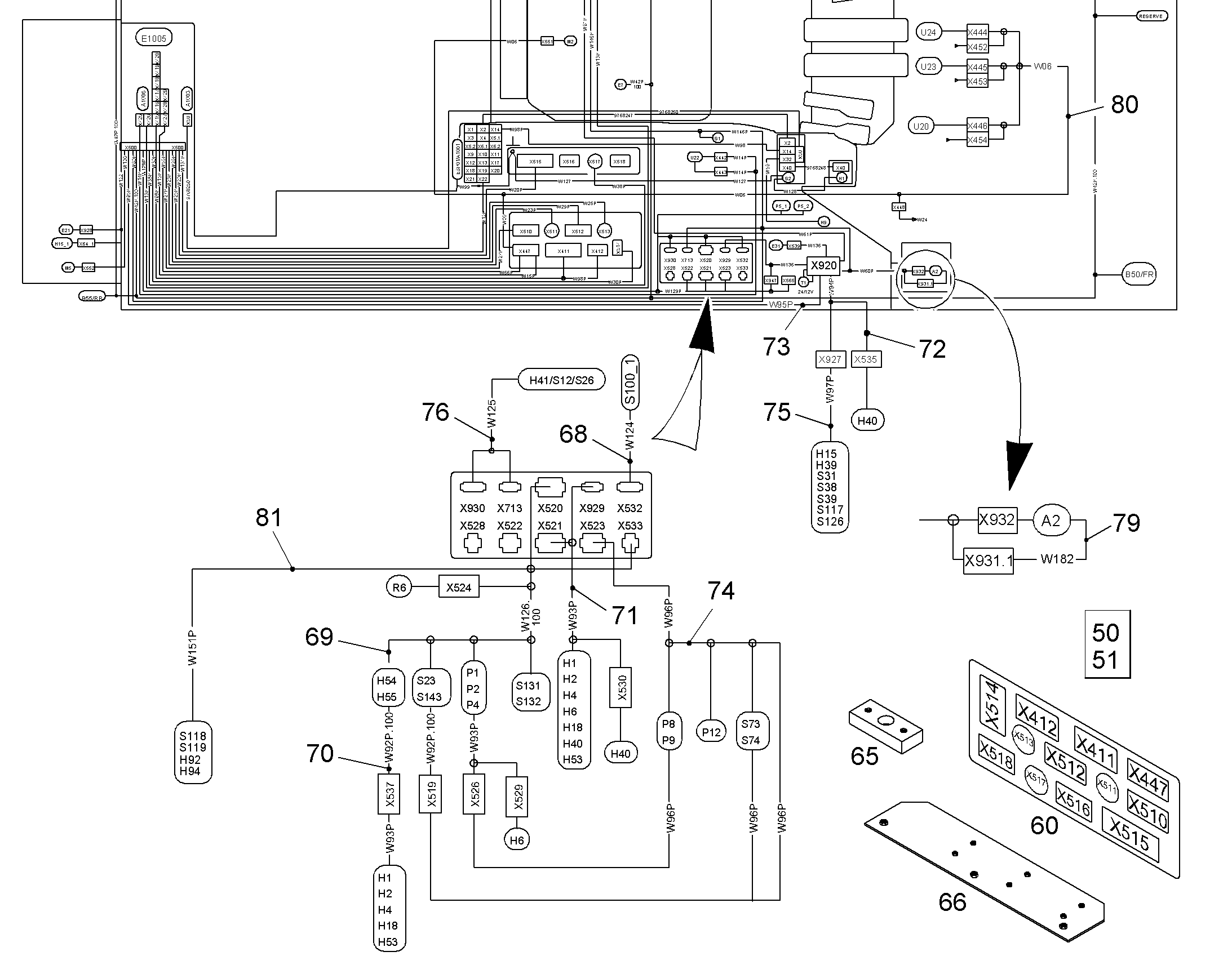 КОМПЛЕКТ КАБЕЛЕЙ 10038113 LIEBHERR